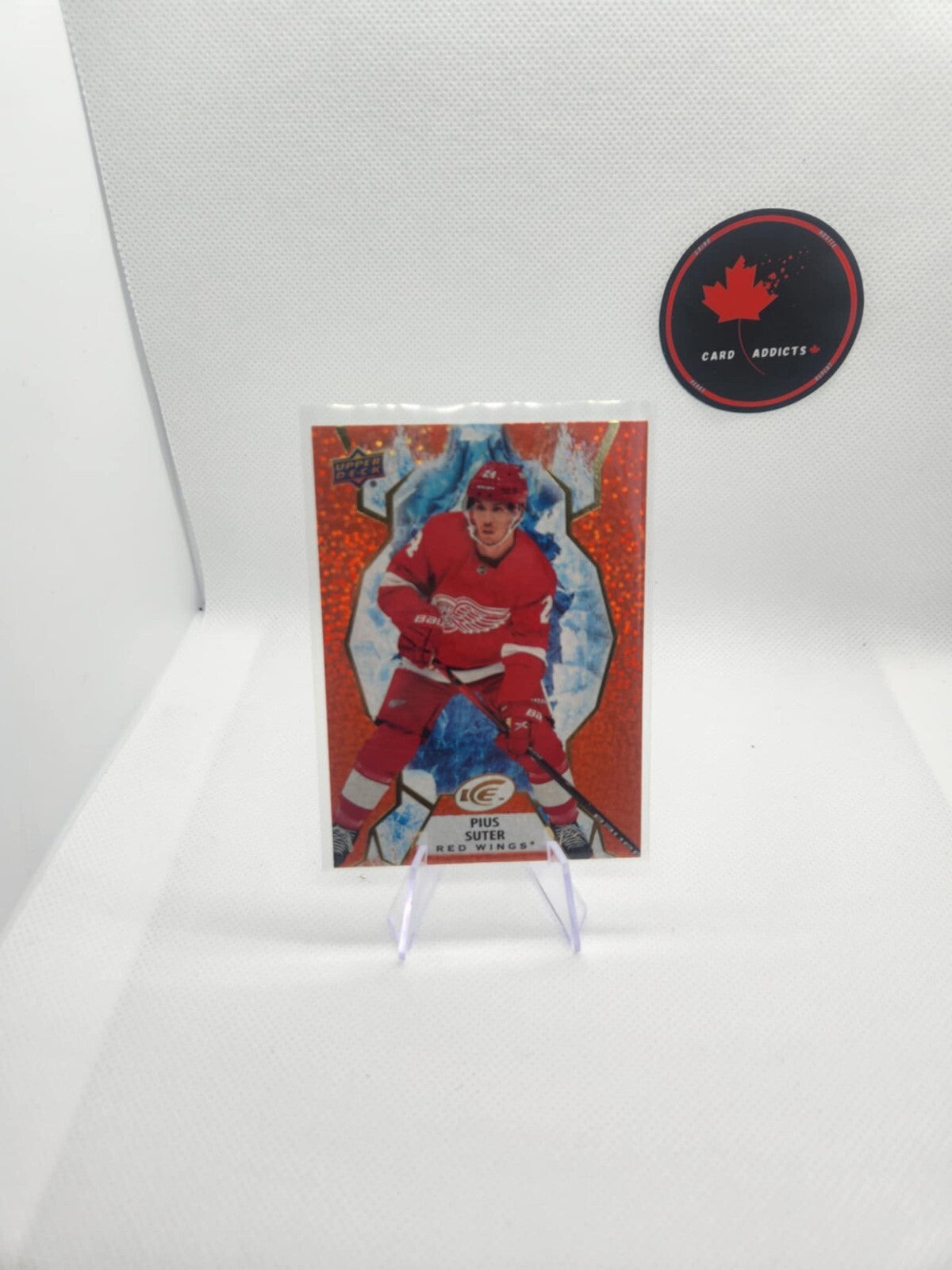 2021-22 Upper Deck Ice Pius Suter #4 Orange Base Detroit Red Wings