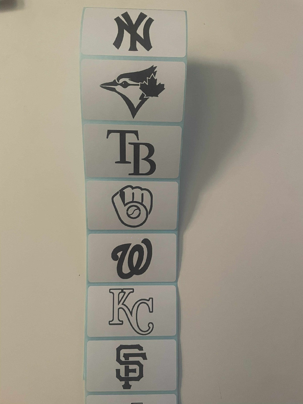 Set of 30 High-Quality Stickers of All MLB Teams To Sort Your Cards