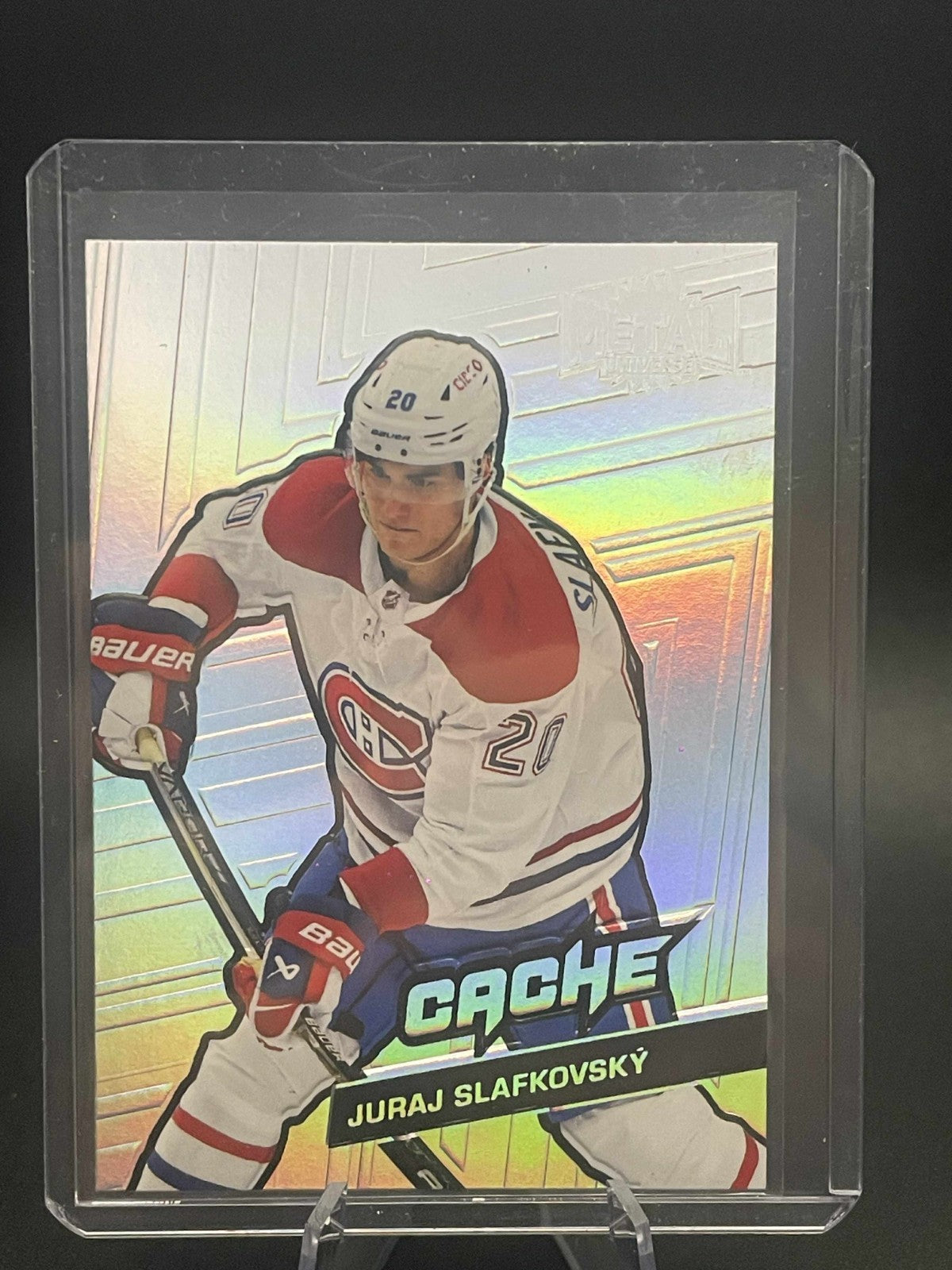 JURAJ SLAFKOVSKY 2022-23 METAL UNIVERSE #C-35 CACHE CANADIENS RARE
