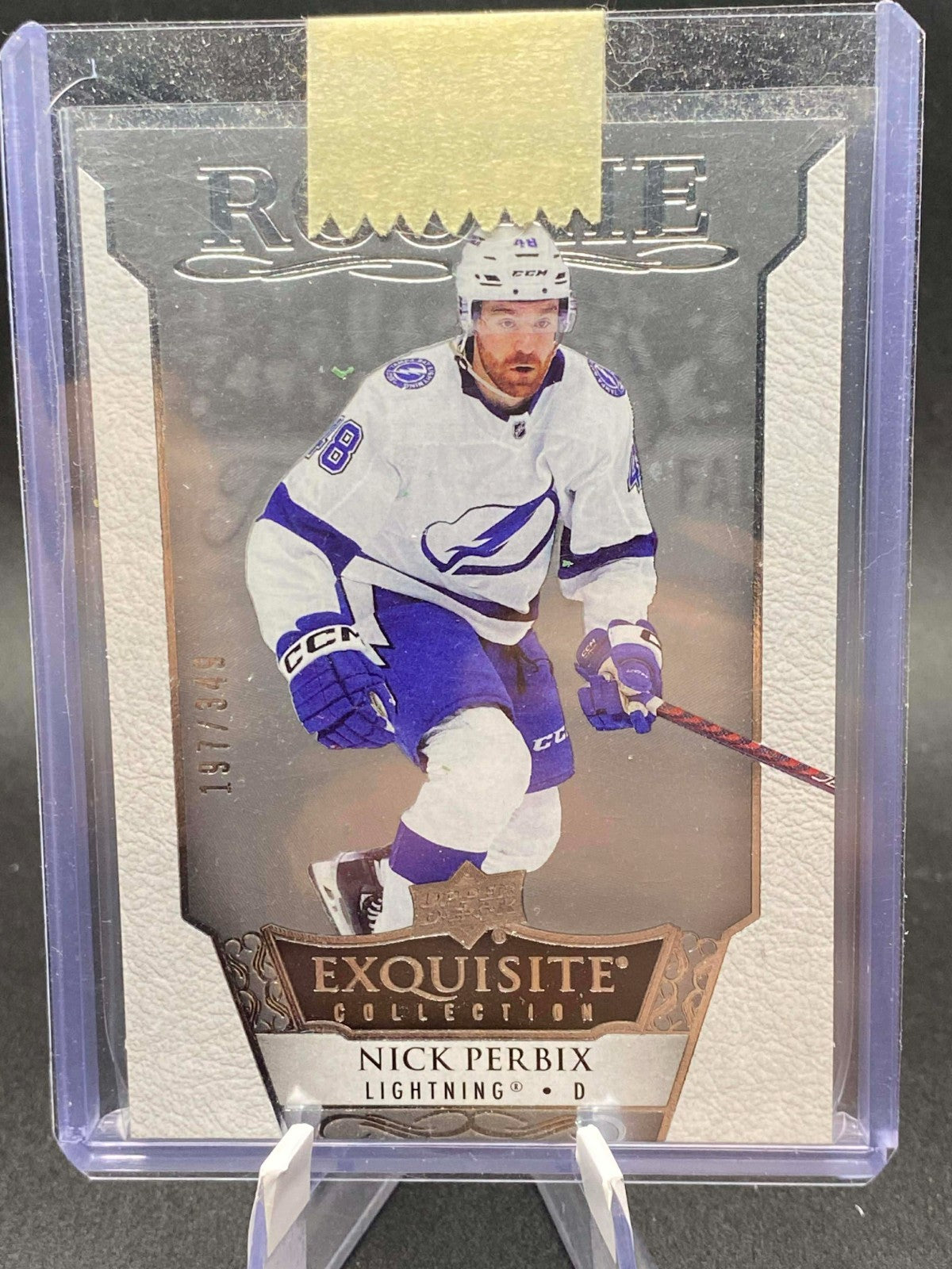 2022-23 Exquisite Collection #R35 Nick Perbix RC /349 - Tampa Bay Lightning