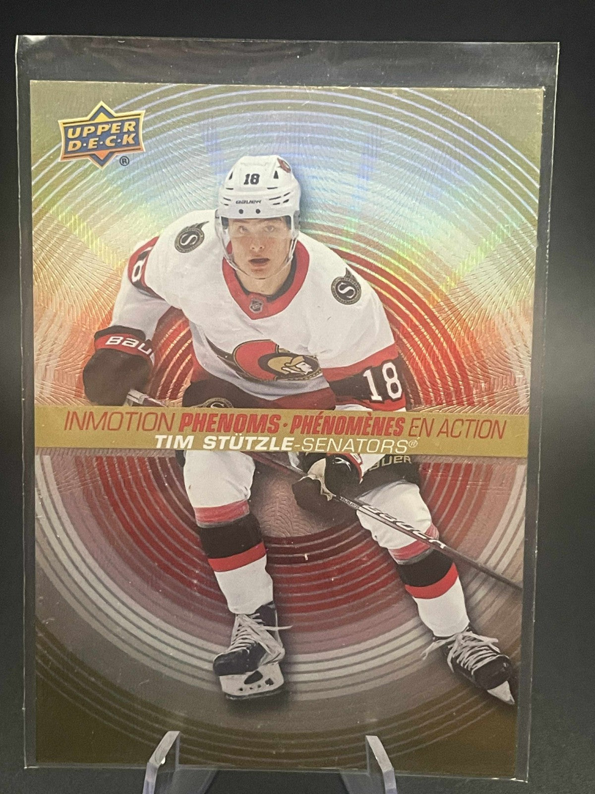 2022 23 Upper Deck Tim Hortons Tim Stutzle In motion Phenoms #PM-2 Senators!