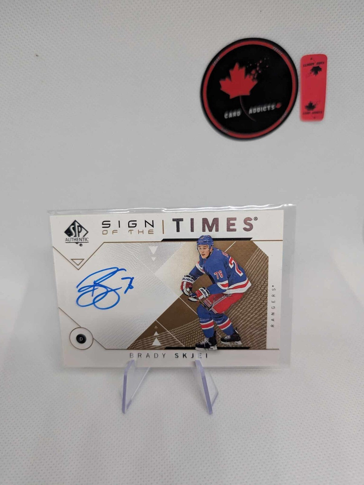 2018-19 Upper Deck SP Authentic BRADY SKJEI SOTT-BS Sign Of The Times Auto