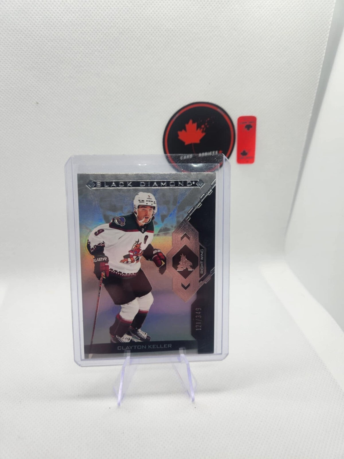 2022-23 UD BLACK DIAMOND BASE CARD /349 CLAYTON KELLER #BDB-CK ARIZONA COYOTES