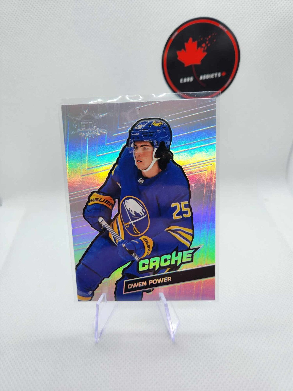 2022-23 Metal Universe Cache Owen Power Rookie #C-47 Buffalo Sabres