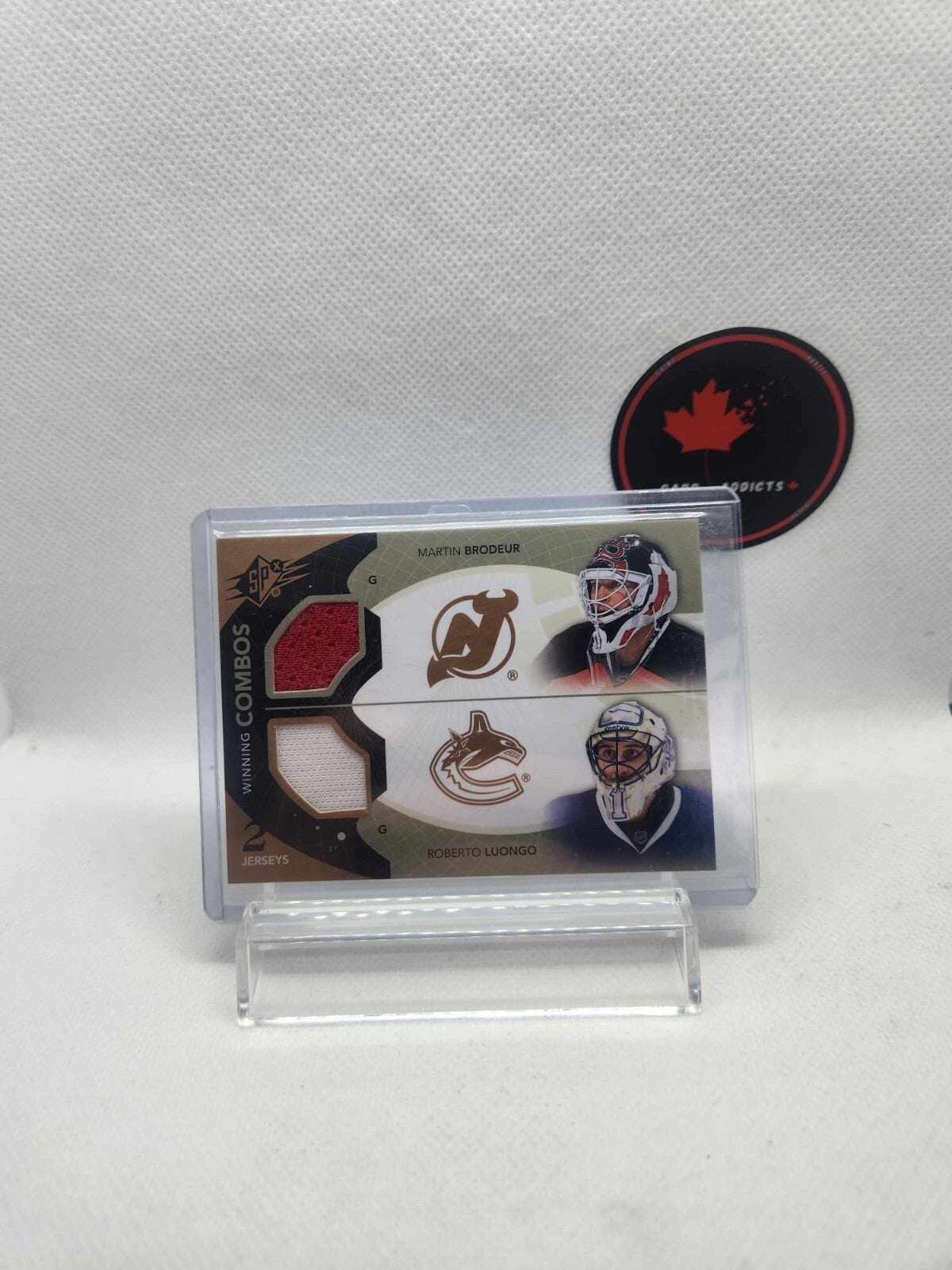 2010-11 SPx Winning Combos Jersey Martin Brodeur Roberto Luongo