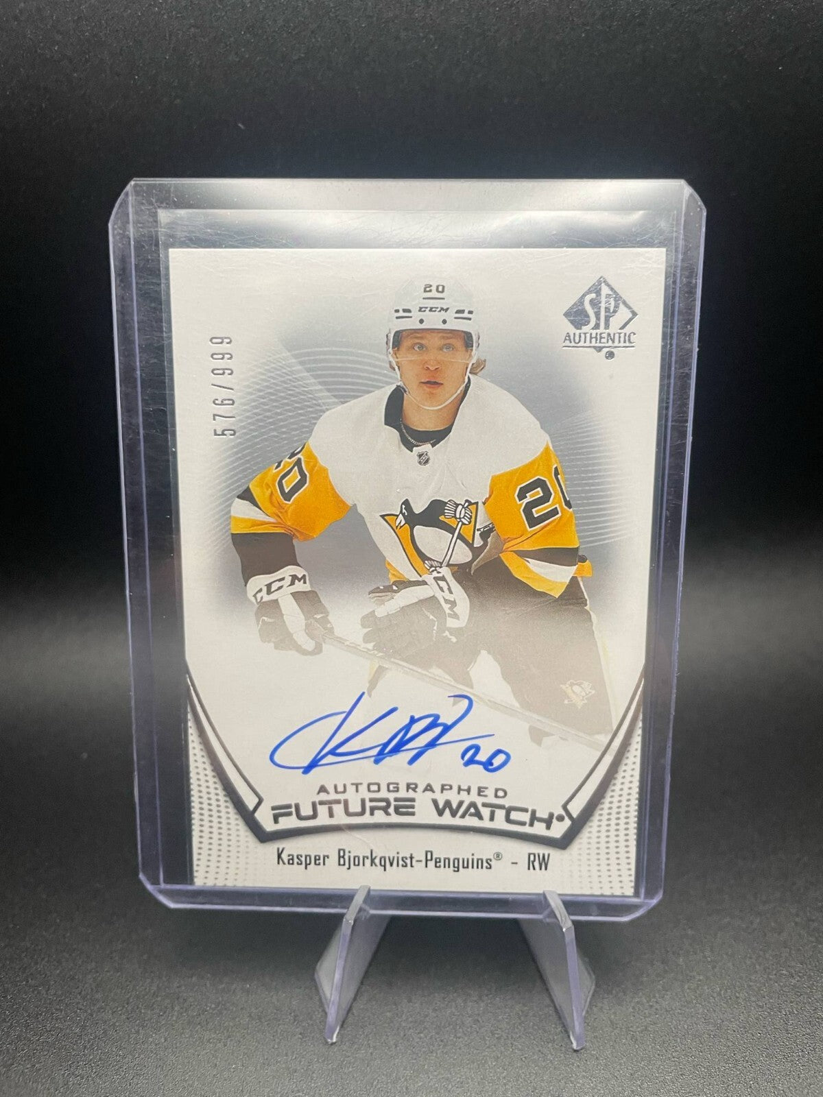 2022-23 SP Authentic Future Watch Auto Kasper Bjorkqvist Rookie /999