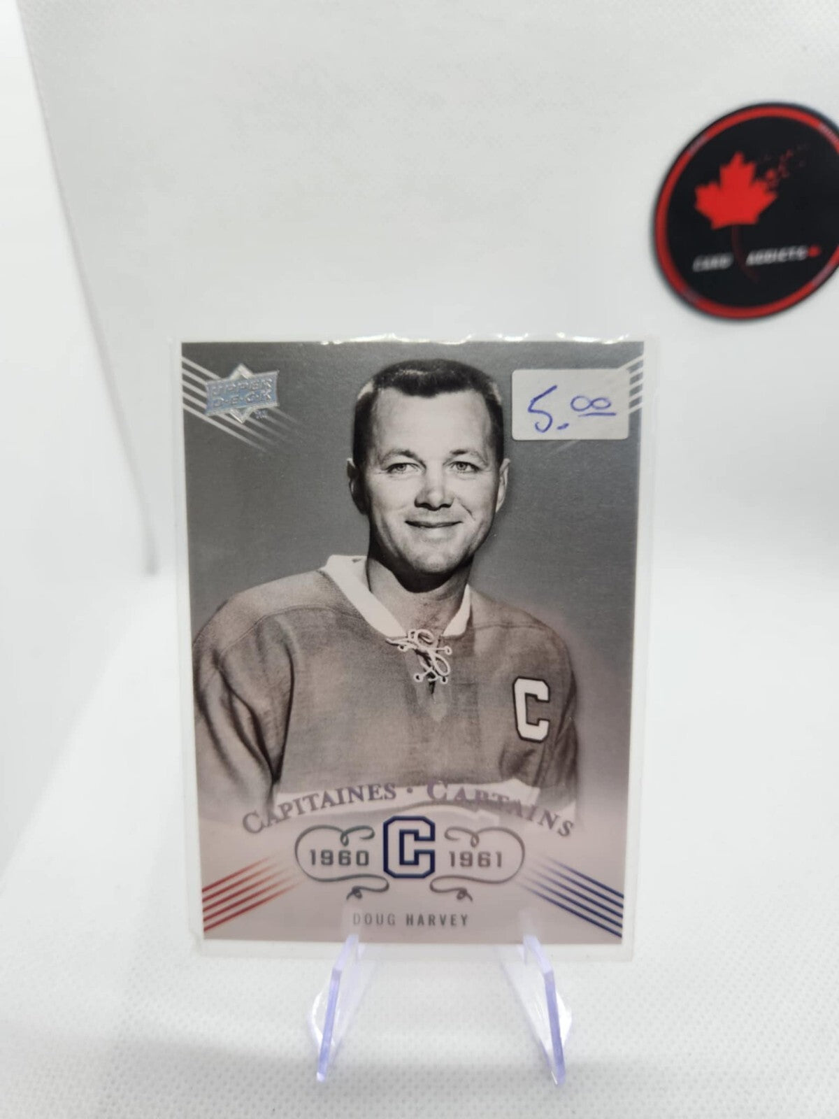 2008-09 UPPER DECK MONTREAL CANADIENS CENTENNIAL CAPTAINS DOUG HARVEY #215