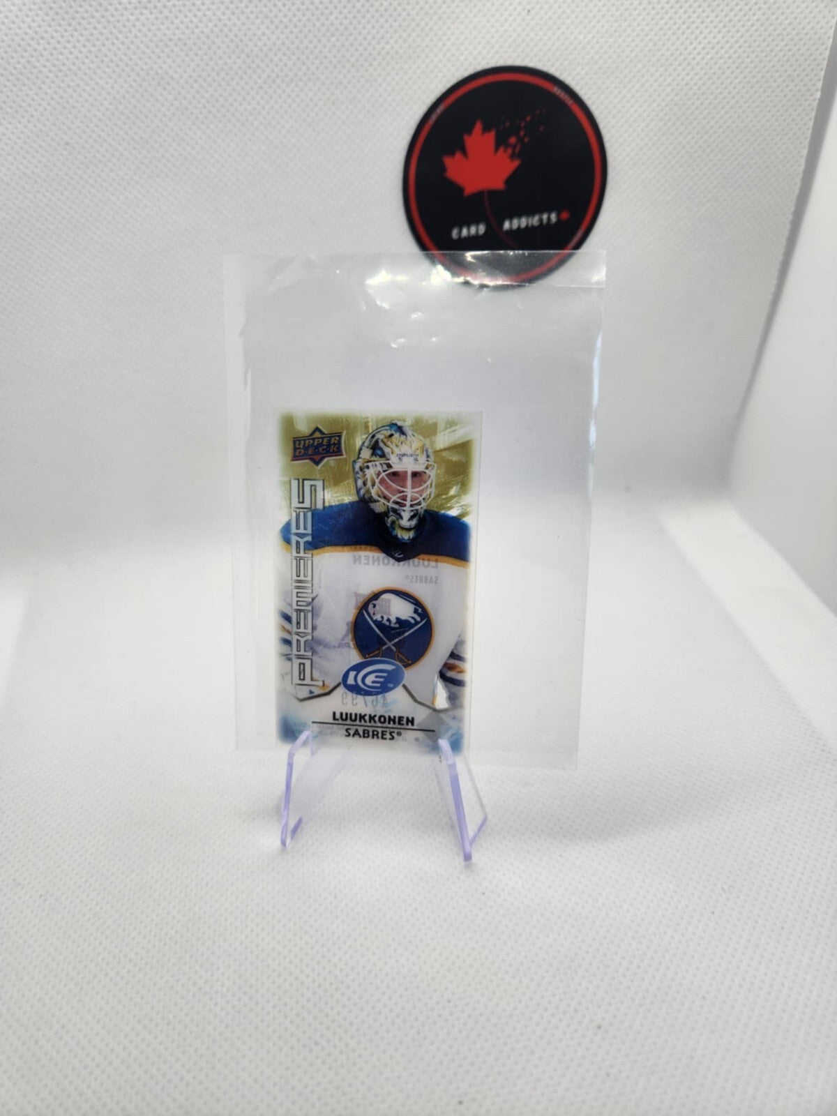 2021-22 UD Ice Premieres Mini Rookie /99 #MI-44 Ukko-Pekka Luukkonen
