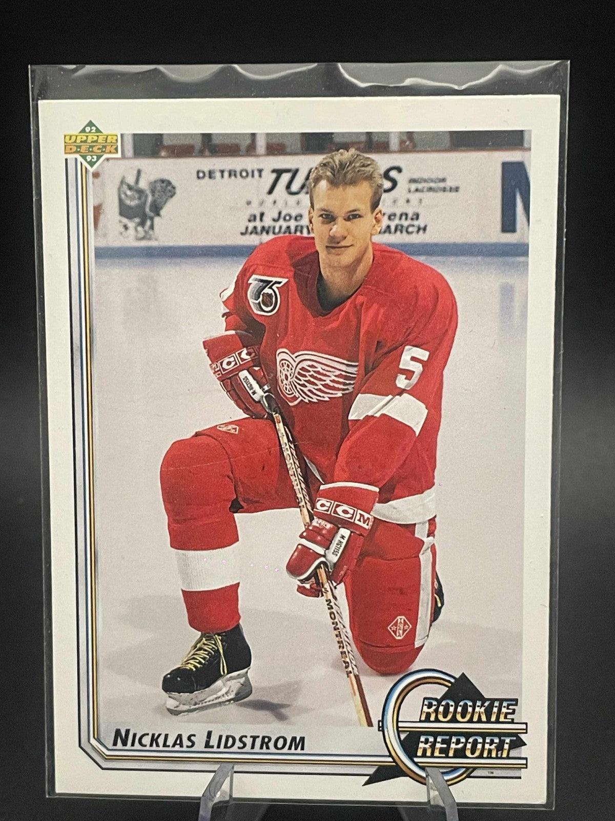 Nicklas Lidstrom #363 1992 Upper Deck Rookie Report Detroit Red Wings Hockey NHL