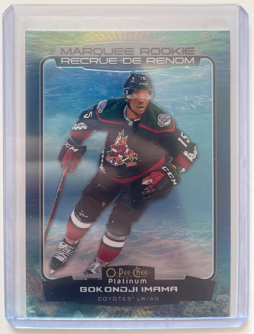 22-23 O-Pee-Chee Platinum Marquee Rookies Aquamarine Bokondji Imama Rookie /149