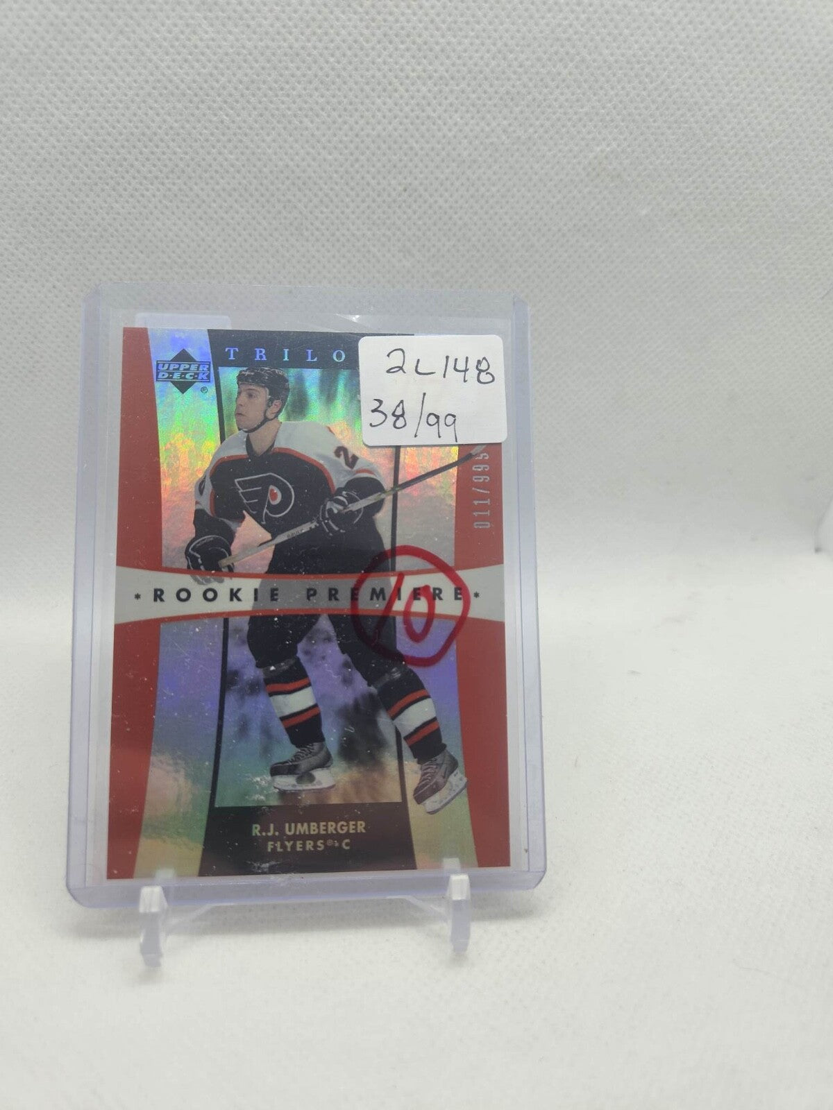 2005-06 TRILOGY R.J. UMBERGER ROOKIE PREMIERE NUMBERED /999