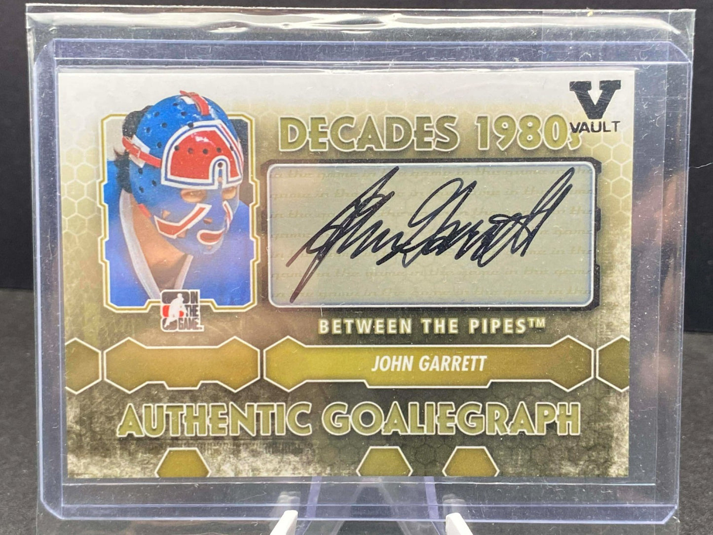 2012-13 ITG Between the Pipes Goalie Graph John Garrett #A-JGA Auto