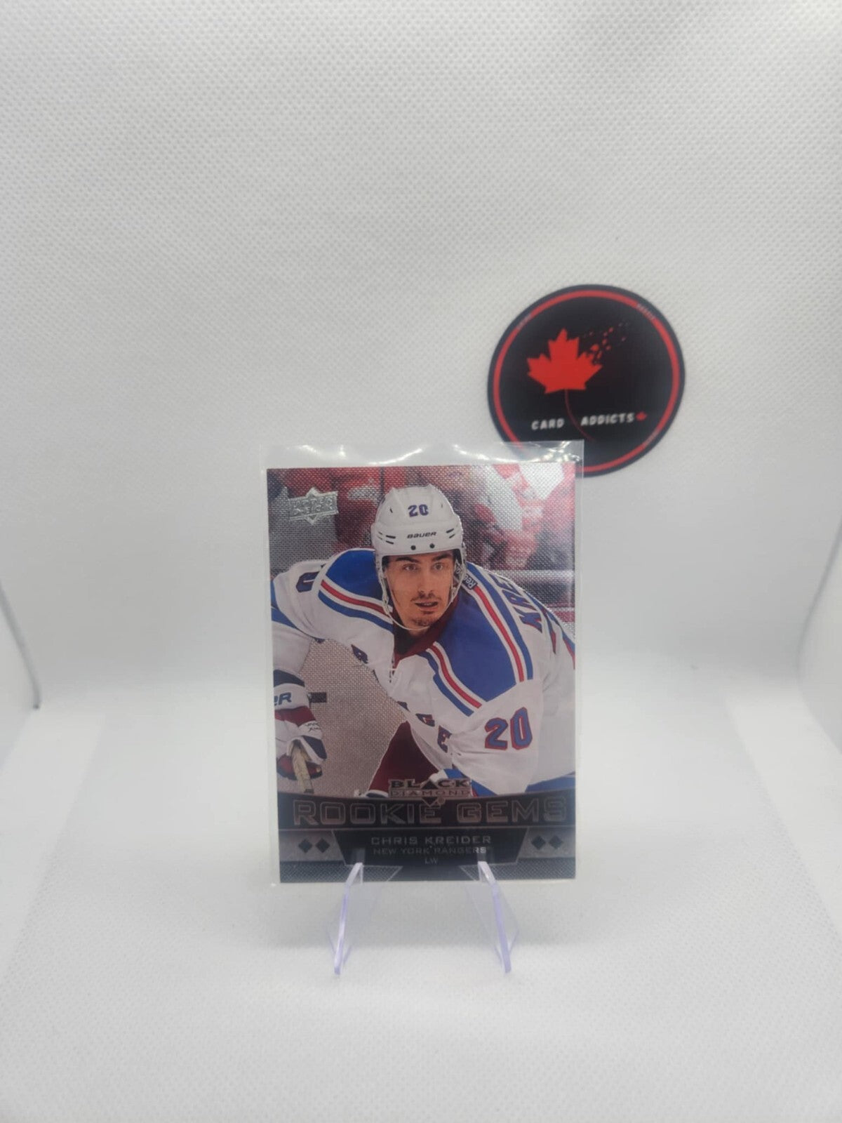 CHRIS KREIDER ROOKIE GEMS 2012-13 UD BLACK DIAMOND NEW YORK SP #242 RANGERS