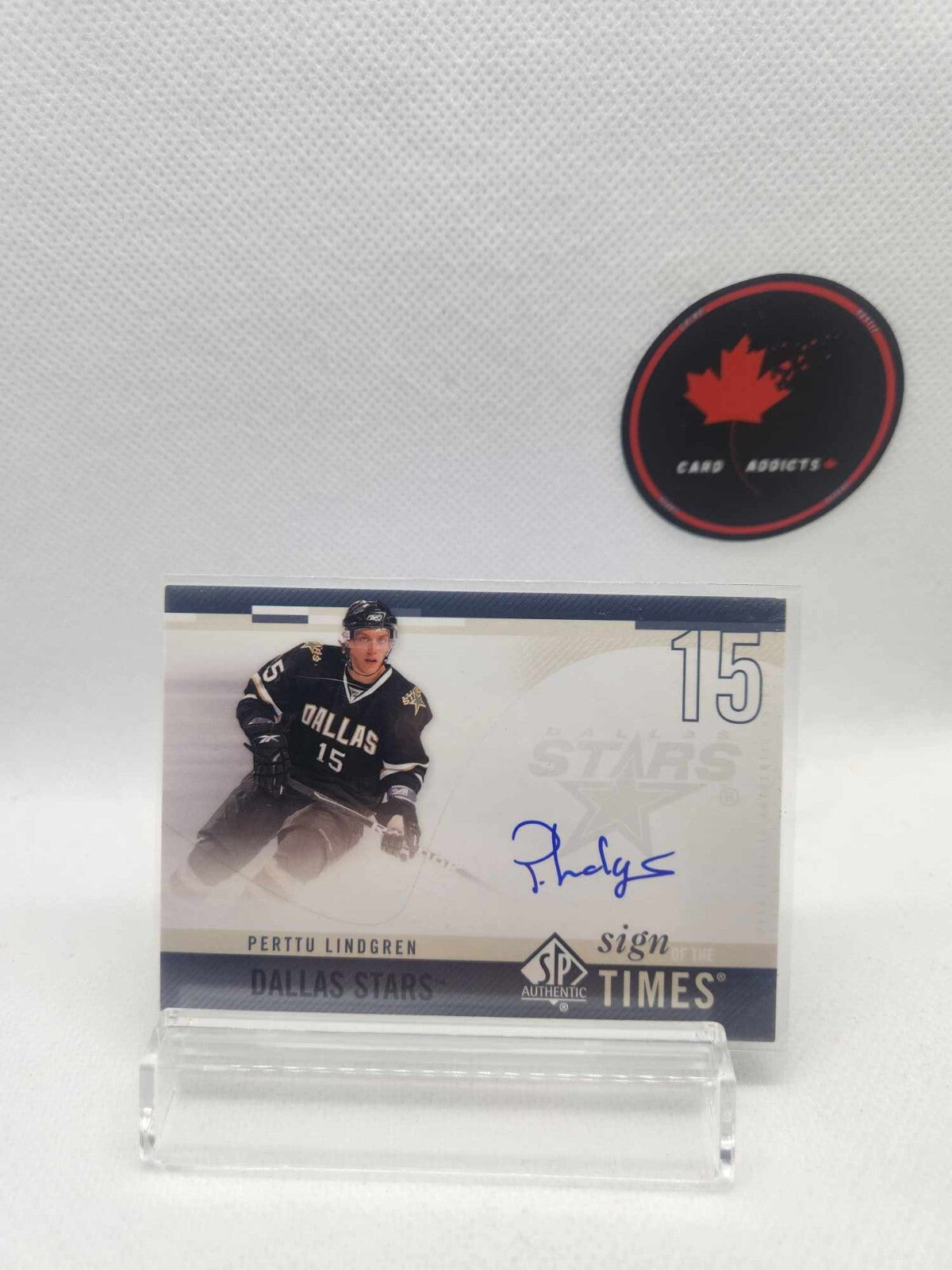 2010-11 UD SP Authentic Perttu Lindgren Sign Of The Times SOTT AUTO Dallas Stars