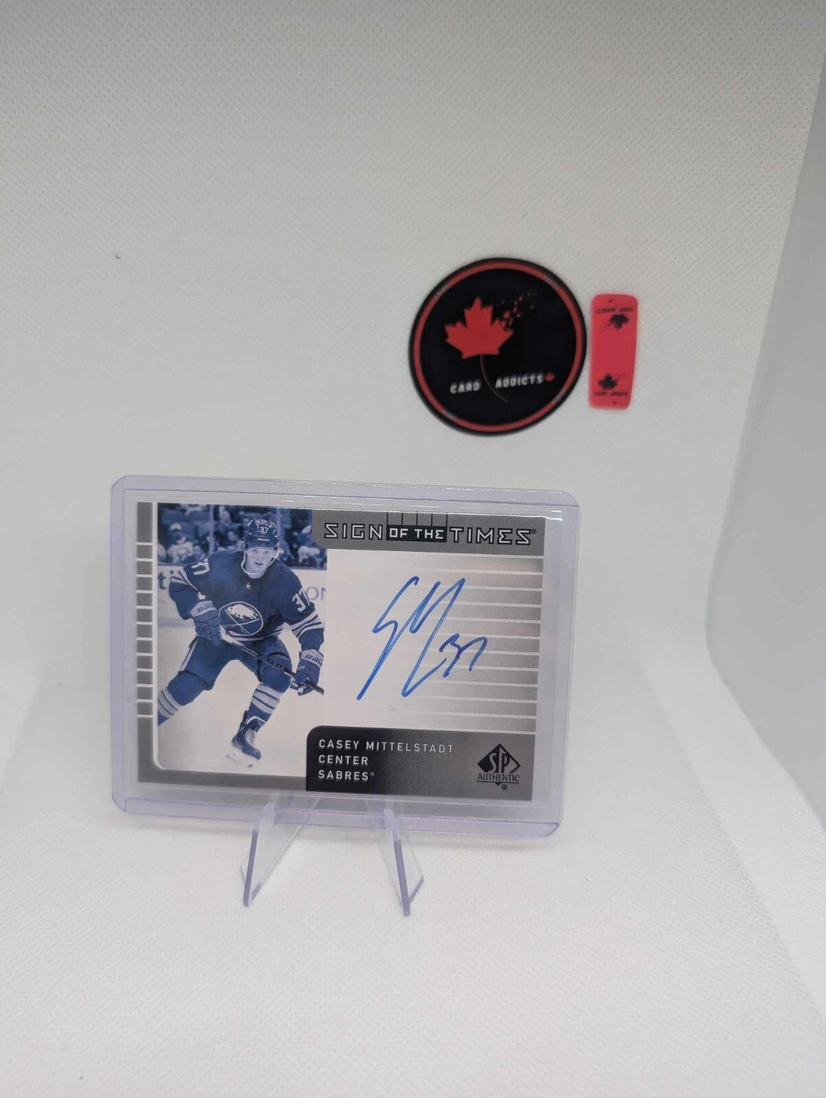 2021-22 SP Authentic Casey Mittelstadt Retro Sign of the Times Auto (#SOTT1-CM)