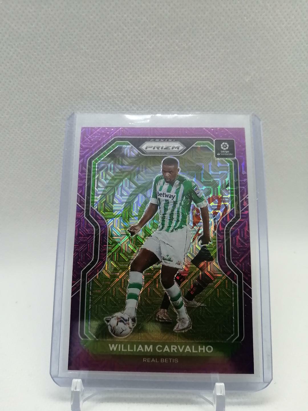 🔥2020-21 Panini Chronicles Prizm William Carvalho 🟣Purple Mojo Man-United🏆🔥