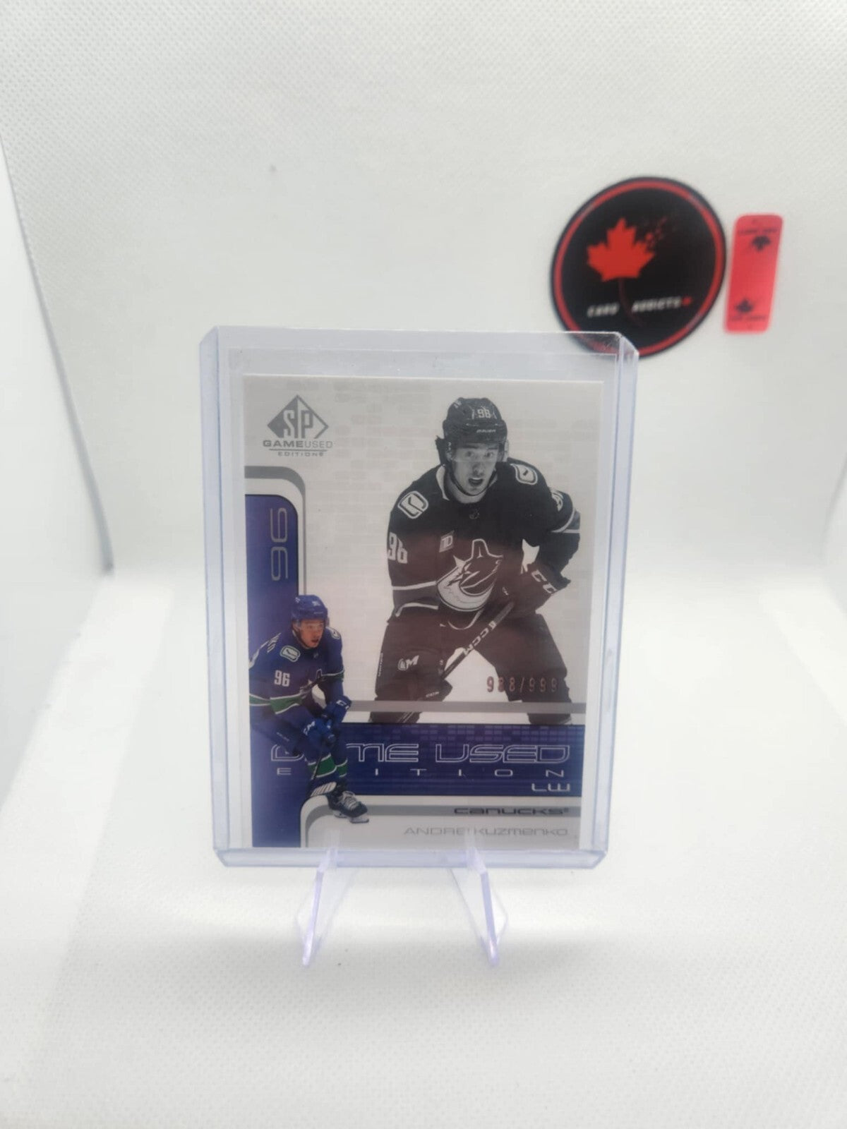 2022-23 SP Game Used Andrei Kuzmenko 2001-02 Retro Rookies #R-47 Canucks /999