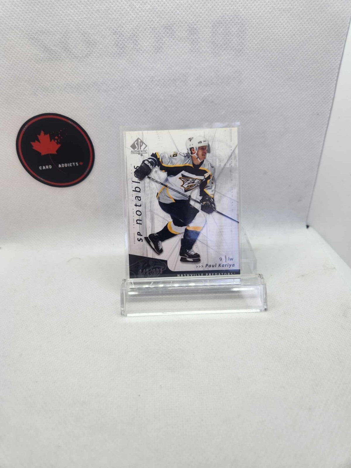 2006-07 SP Authentic SP Notables /999 Paul Kariya #145 HOF