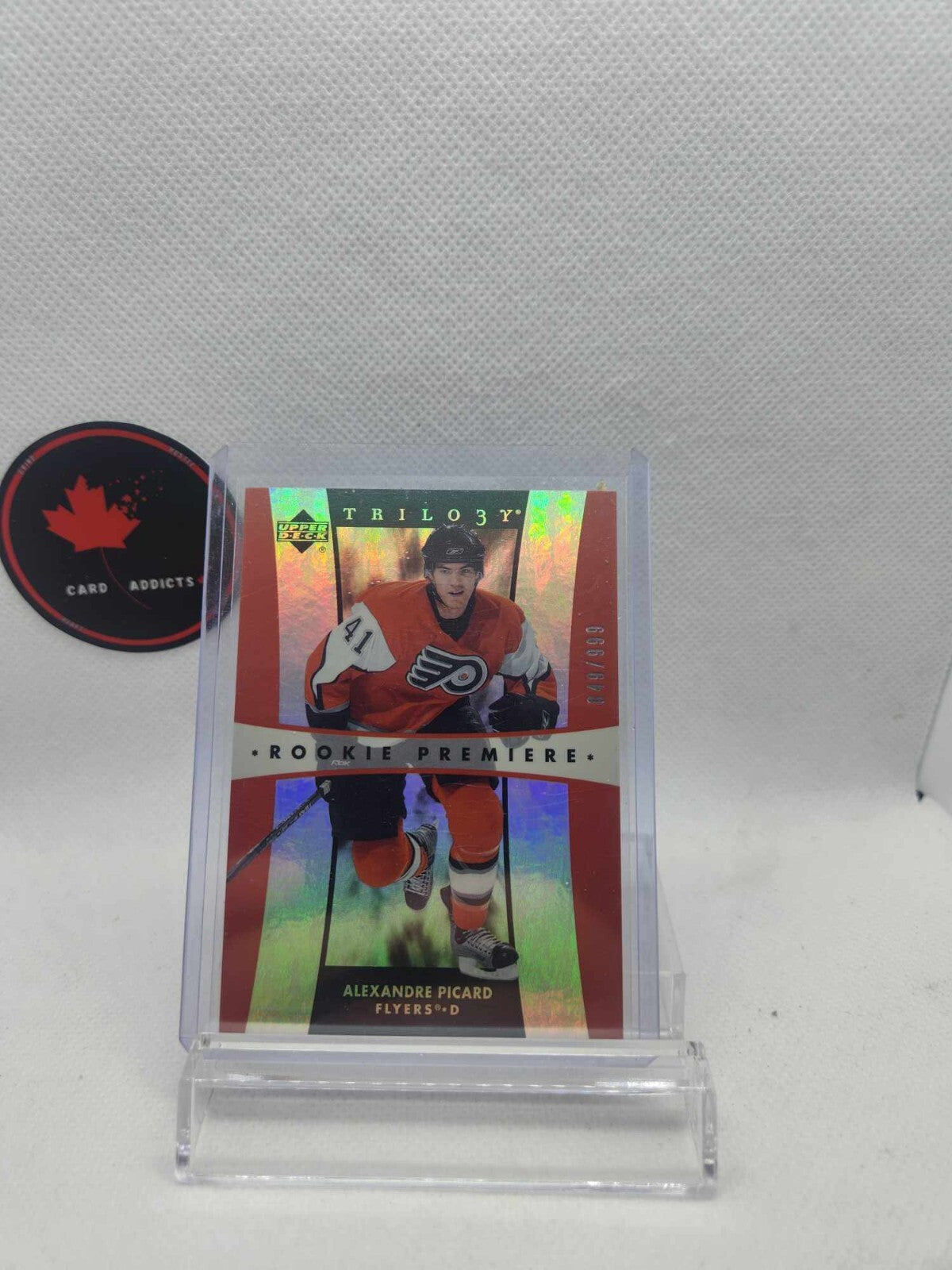 2005-06 Upper Deck Trilogy #289 Alexandre Picard RC Philadelphia Flyers /999