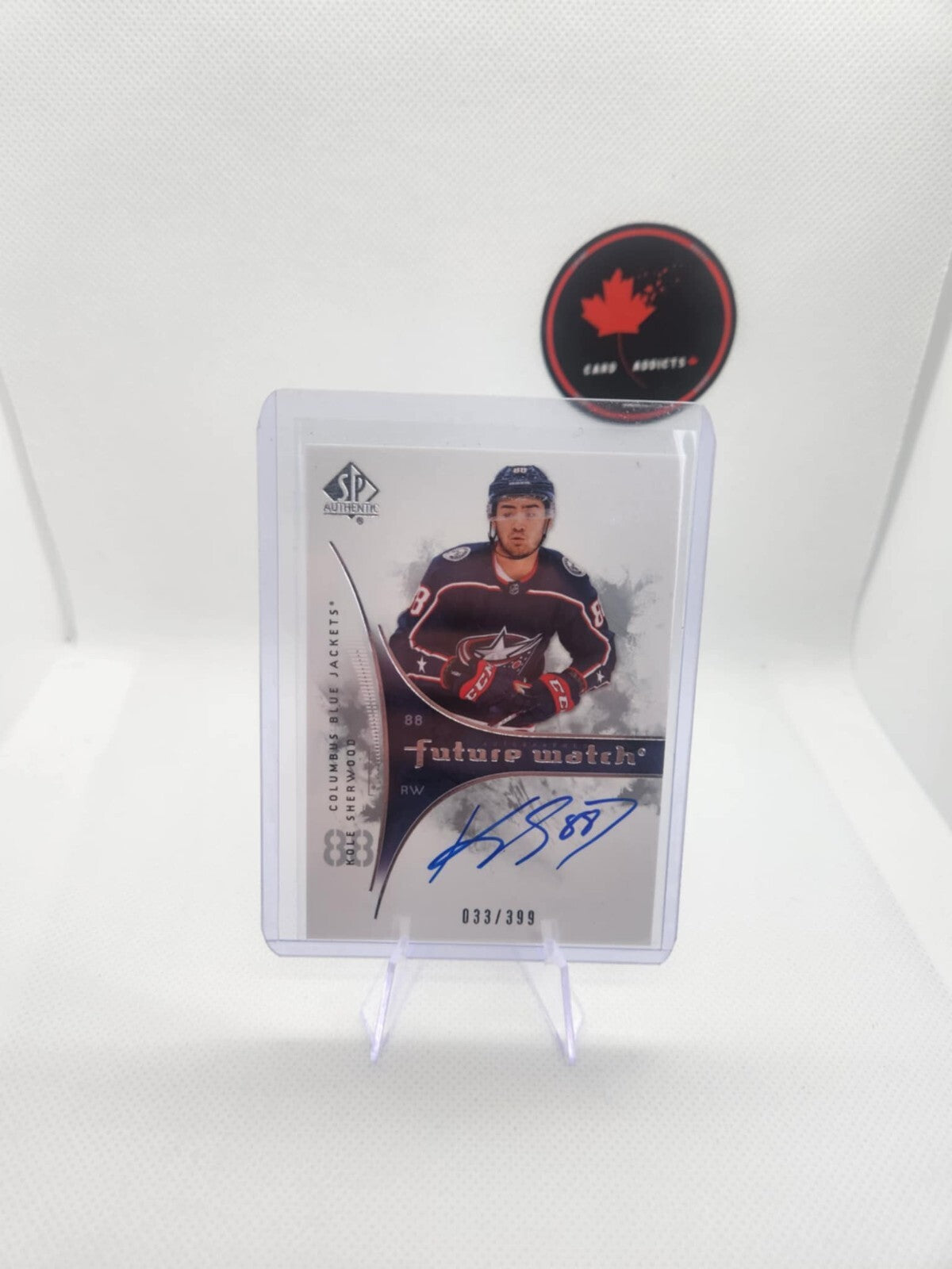 2019-20 SP Authentic Kole Sherwood '09-10 Retro Future Watch Auto /399