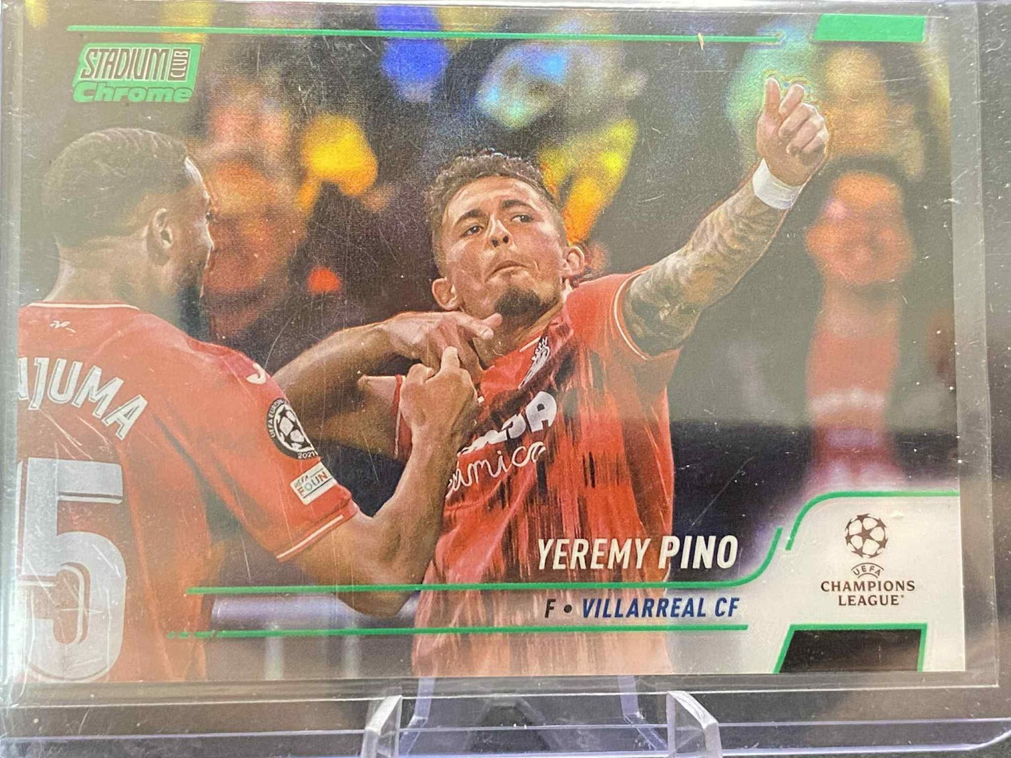 2021 Topps Stadium Club Chrome Yeremy Pino Villareal #/150 Green Refractor #51