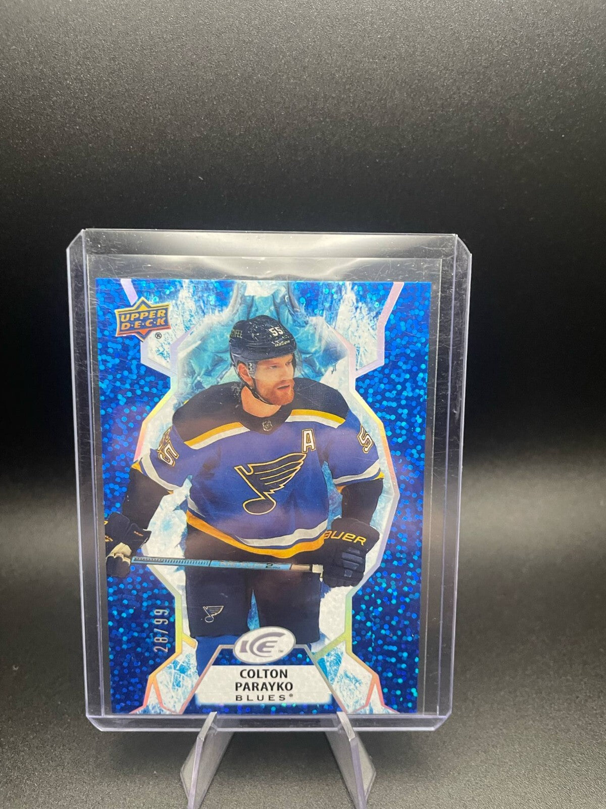 2021-22 Upper Deck Ice Royal Blue #95 Colton Parayko /99