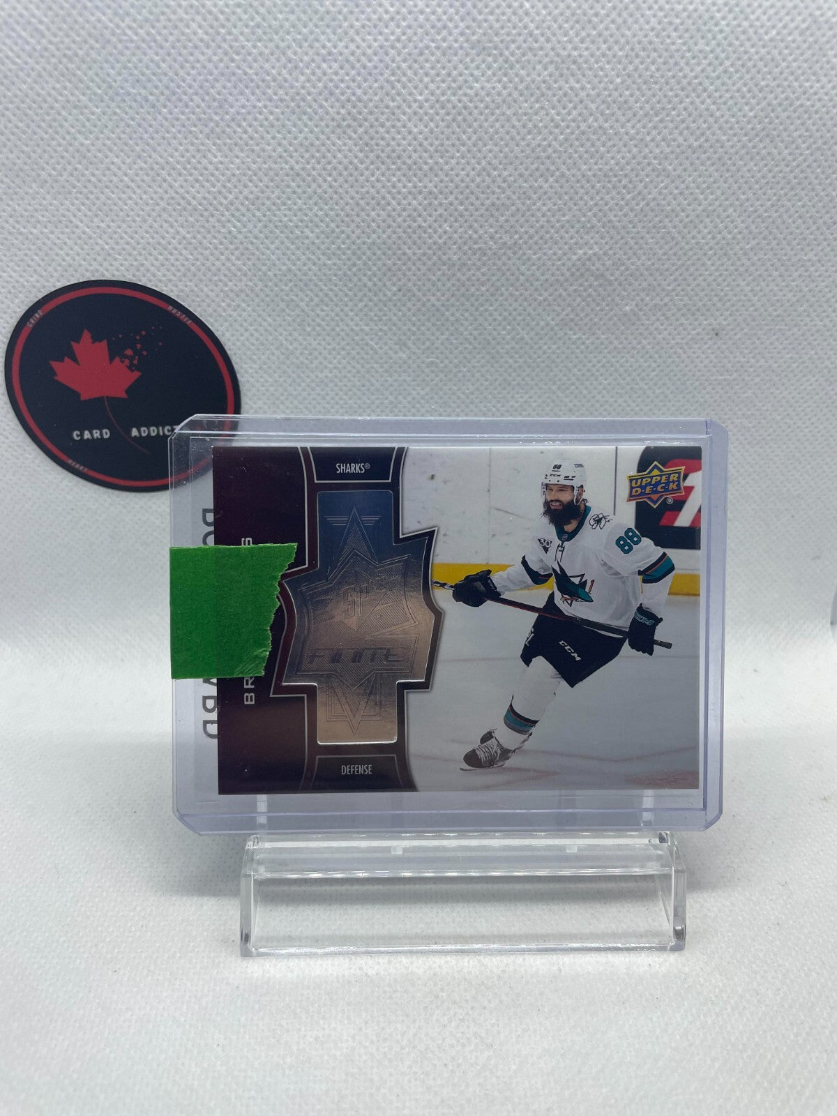 Brent Burns Finite SF-24 /2999 From 2020-21 Upper Deck Extended