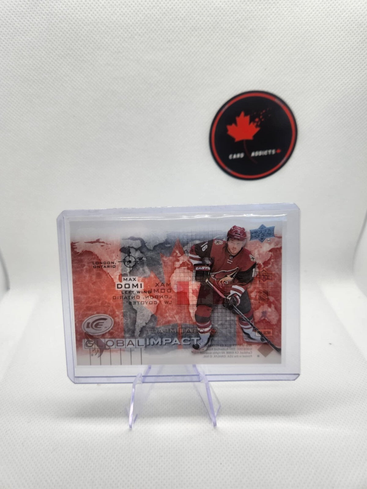 2015-16 Upper Deck Ice Global Impact Max Domi Arizona Coyotes #GI-MD