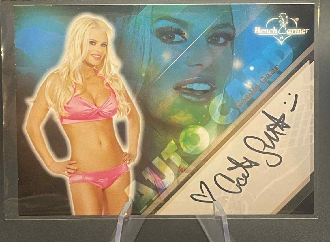 2009 Bench Warmer Cecille Gahr Auto Autograph