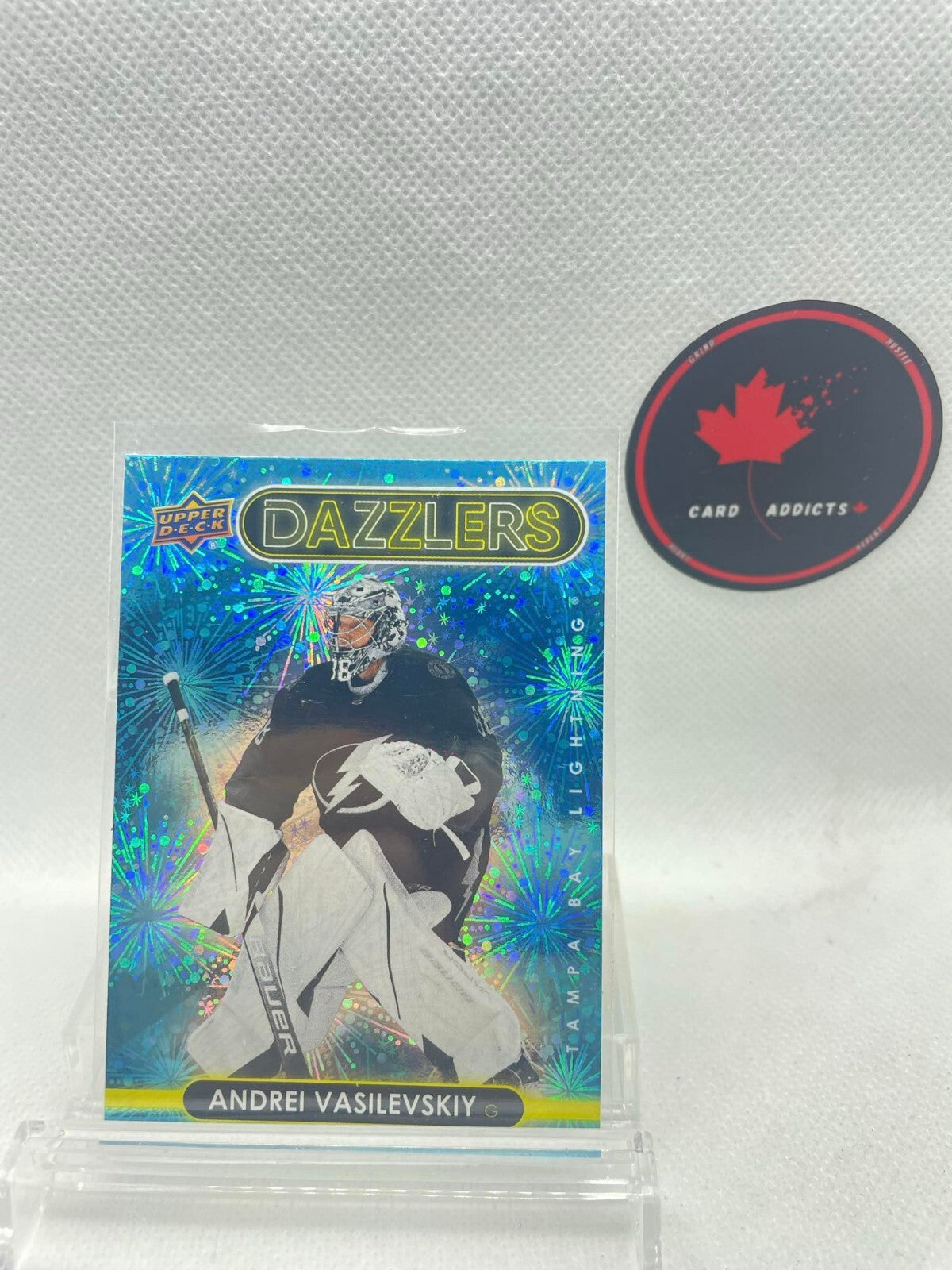 Andrei Vasilevskiy 2021-22 Upper Deck Dazzlers Blue Boston Bruins