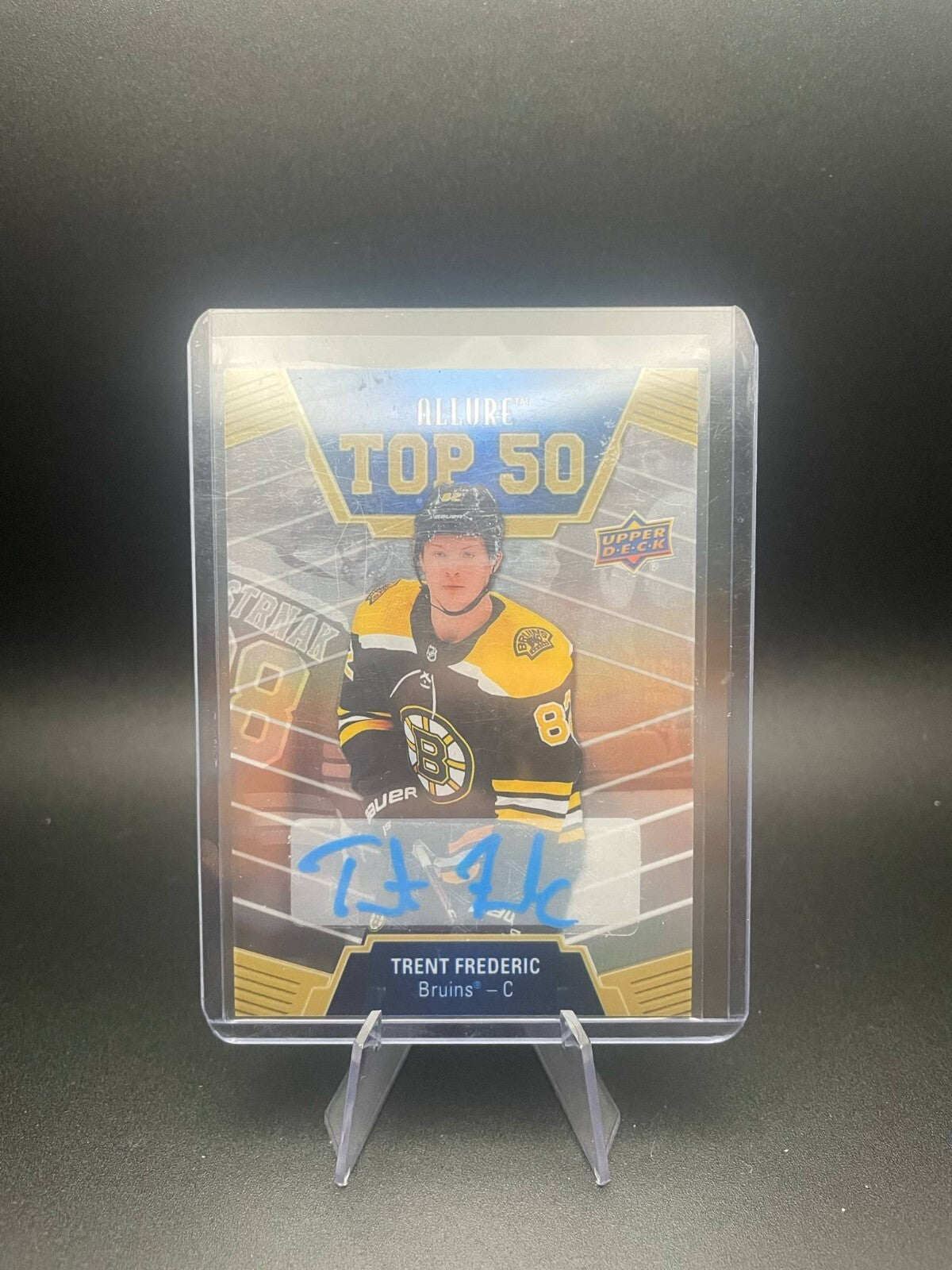 2019-20 Upper Deck Allure Trent Frederic Top 50 Auto Rookie RC
