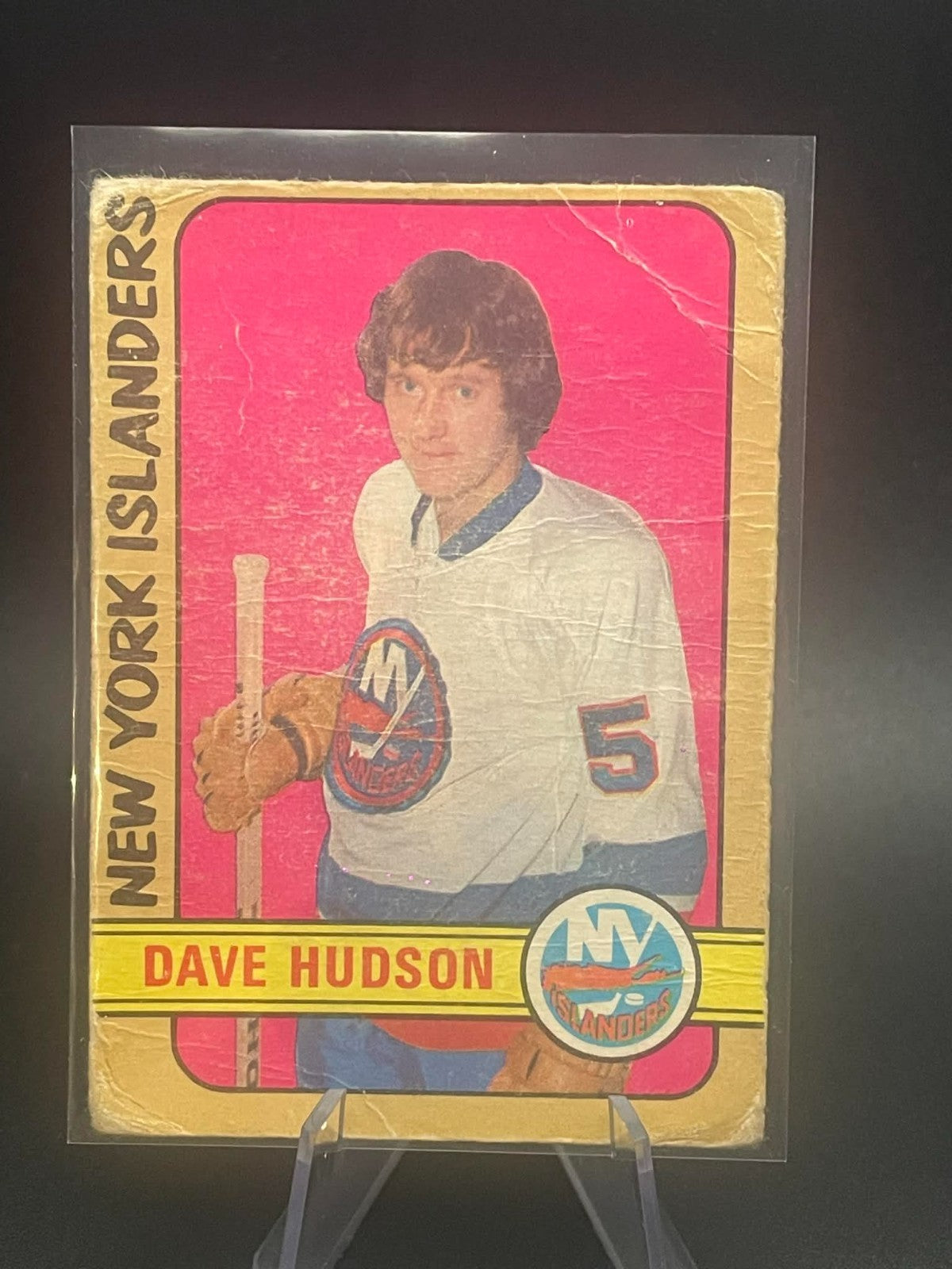 1972-73 O-Pee-Chee Vintage OPC Rookie Dave Hudson Rookie New York Islander REF I