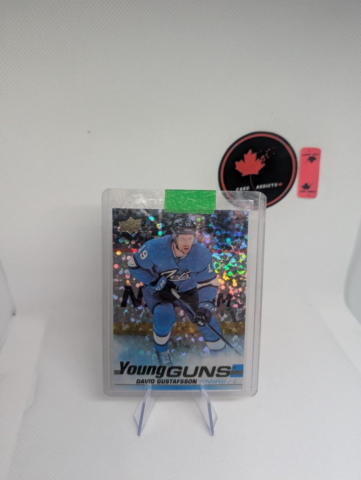 2019 20 Upper Deck David Gustafsson Rainbow Speckled Gold Foil Young Guns SP!