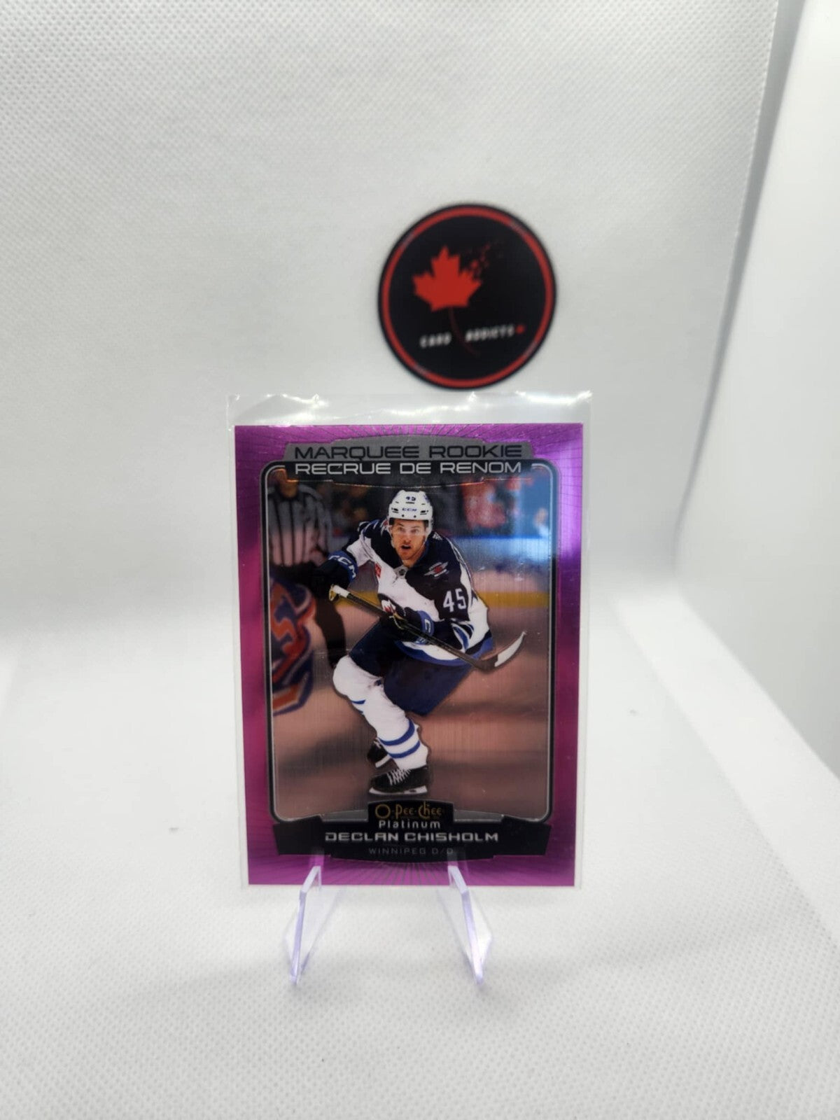 DECLAN CHISHOLM 2022-23 OPC O PEE CHEE PLATINUM MATTE PINK PARALLEL RARE SP #259