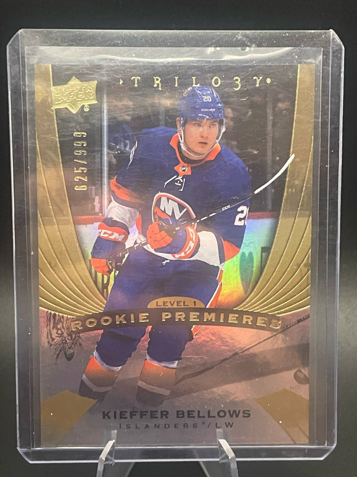 Kieffer Bellows 2020-21 Upper Deck Trilogy Rookie Premieres Level 1 /999 RC