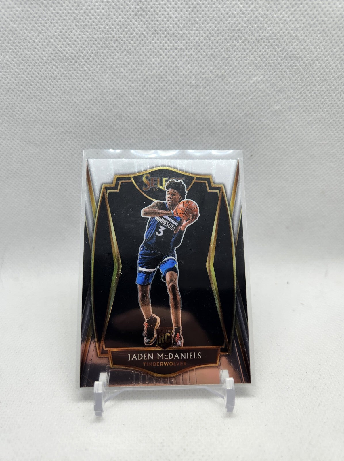 Jaden McDaniels Prizm #197 NM 2020-21 Panini Select Premier Level RC Card