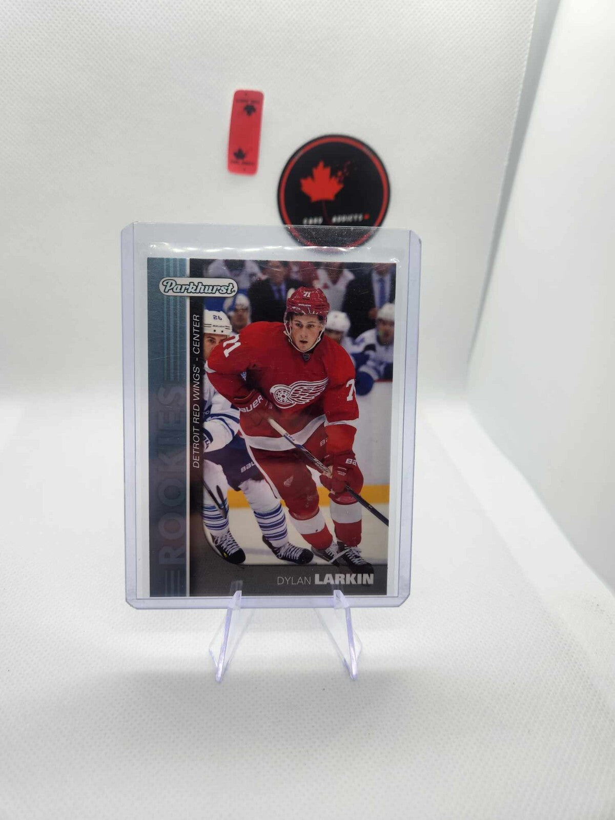 2015-16 Parkhurst DYLAN LARKIN Rookie Blue Parallel #PR-4 Detroit Red Wings Card