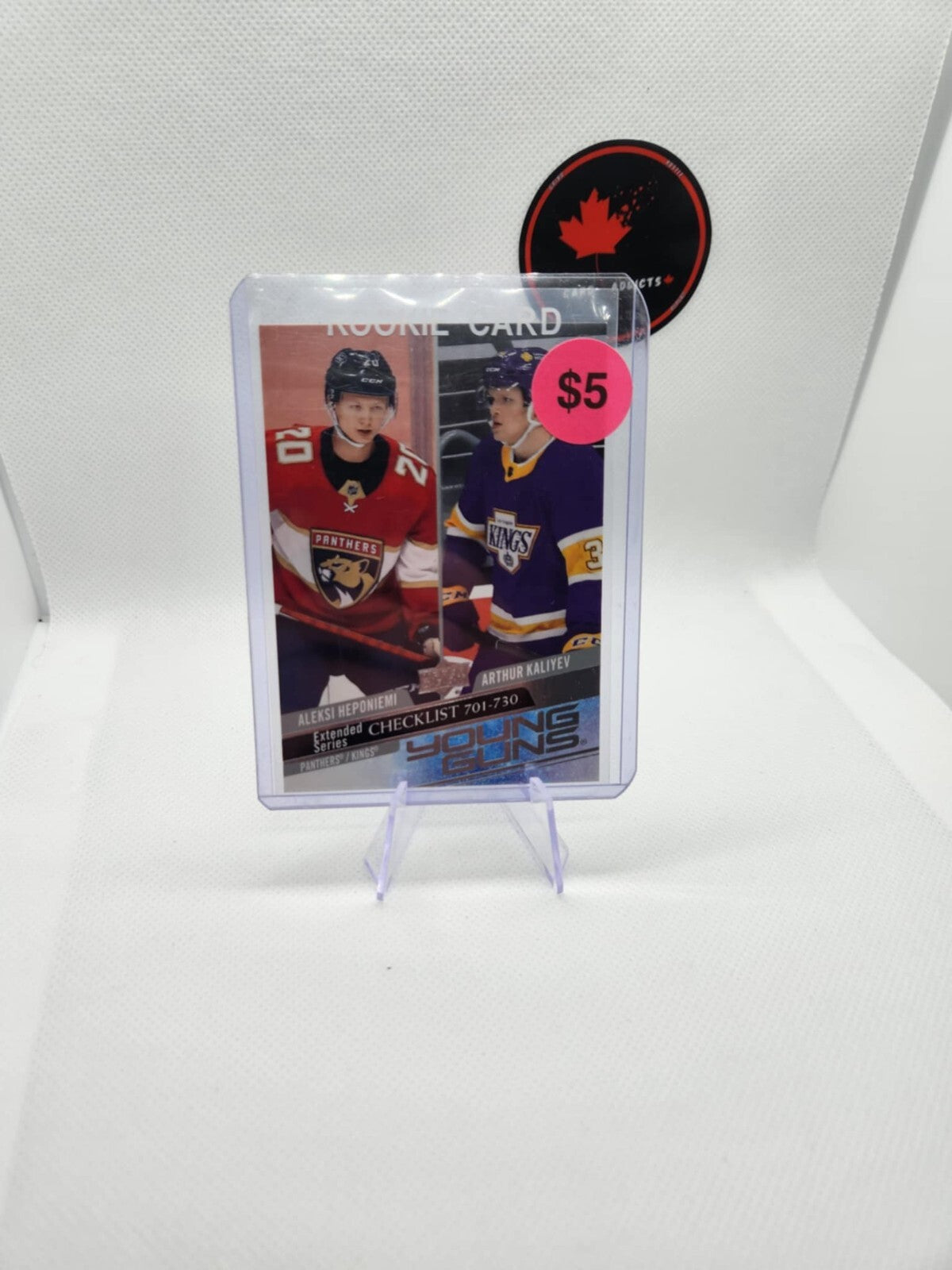 Young Guns Checklist (Aleksi Heponiemi / Arthur Kaliyev) 2020-21 5 available