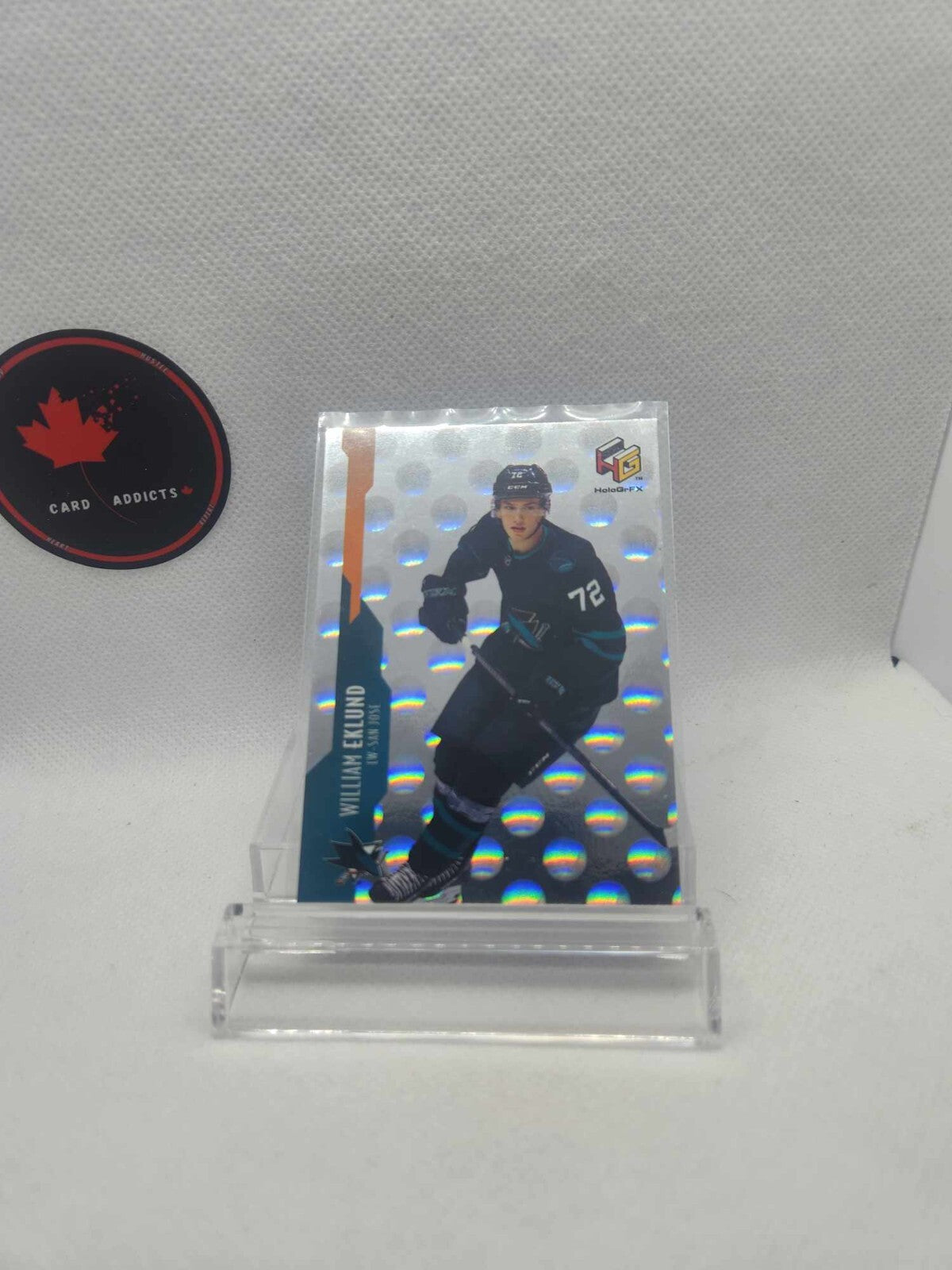 2021-22 UPPER DECK EXTENDED HOLO GRFX William Eklund San Jose Sharks #HG-10