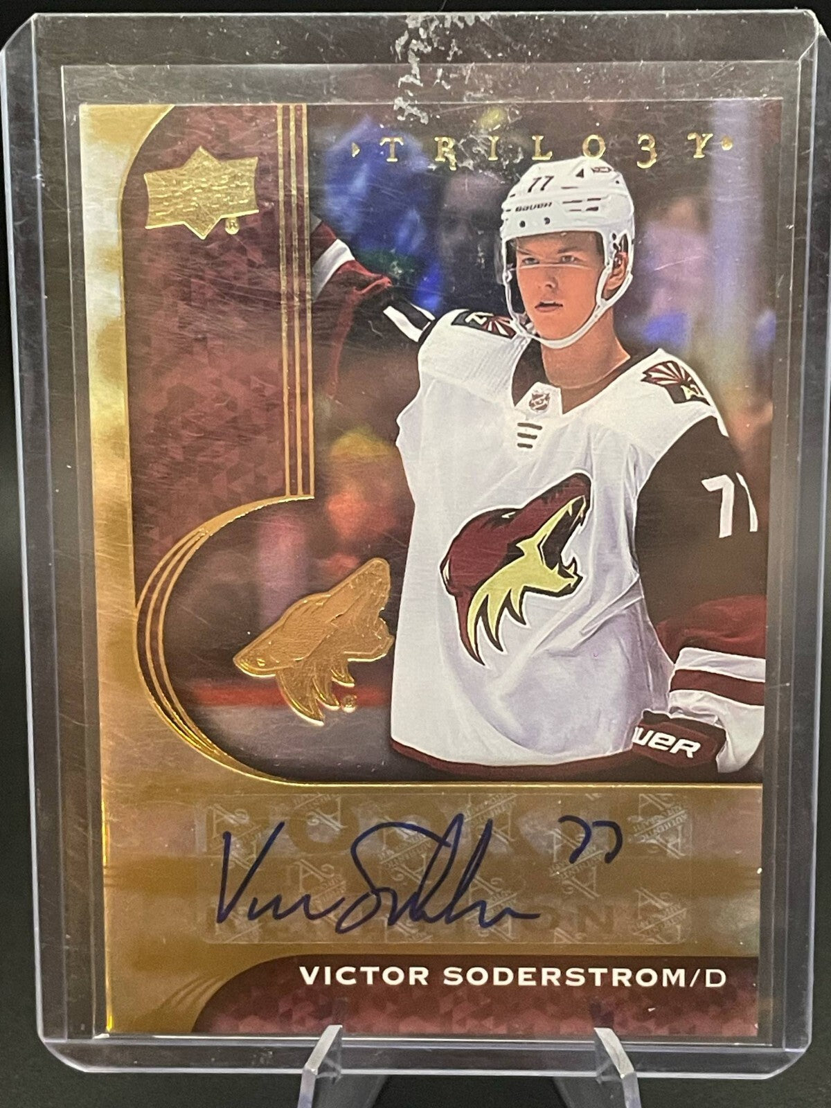2018-19 Upper Deck Ice Exquisite Rookie 2020-21 UD ANDERS BJORK ERS-AB /199 Auto