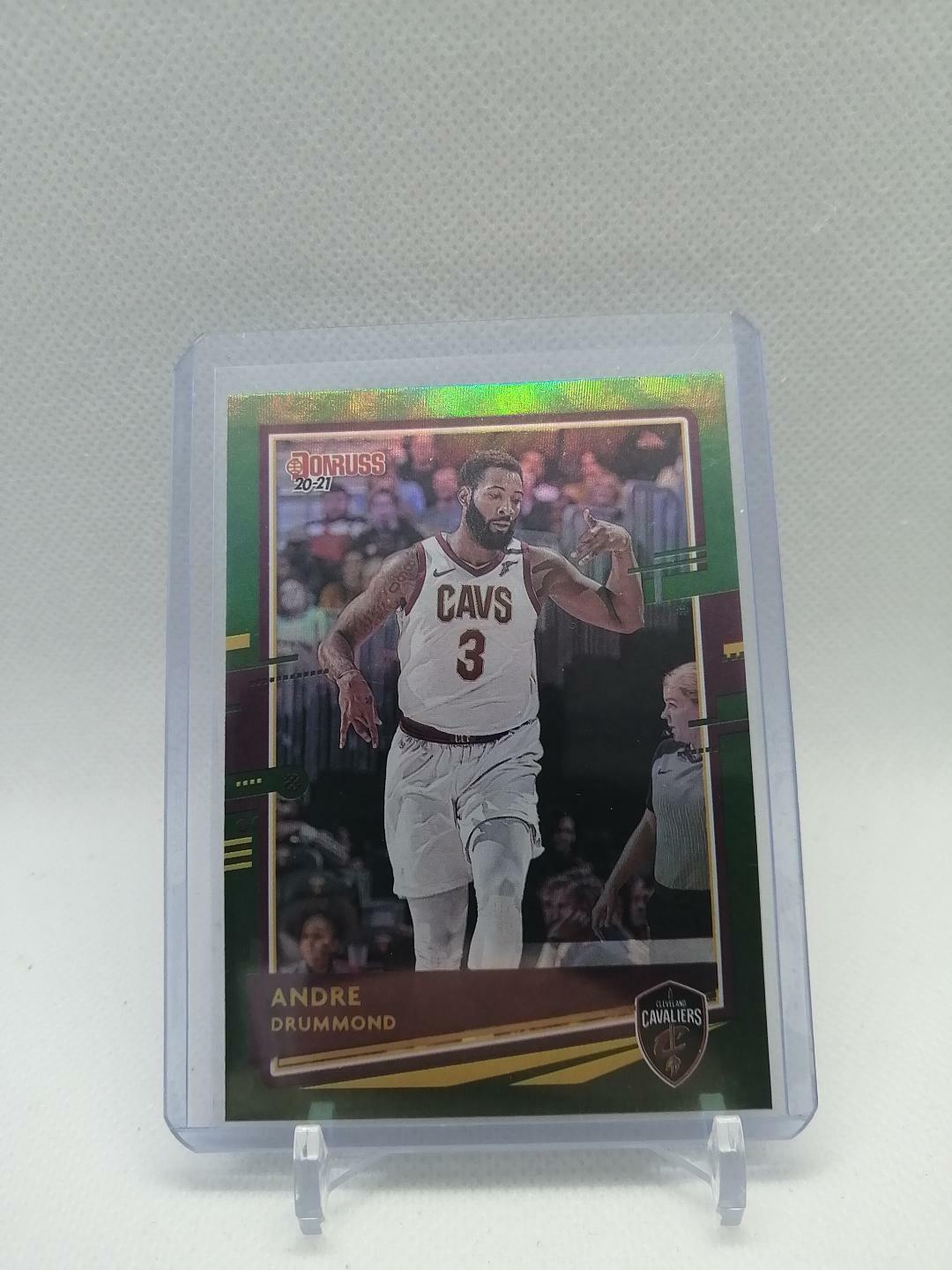 2020/21 Panini Donruss Andre Drummond Green Flood Foil Thunder #22 Cavs