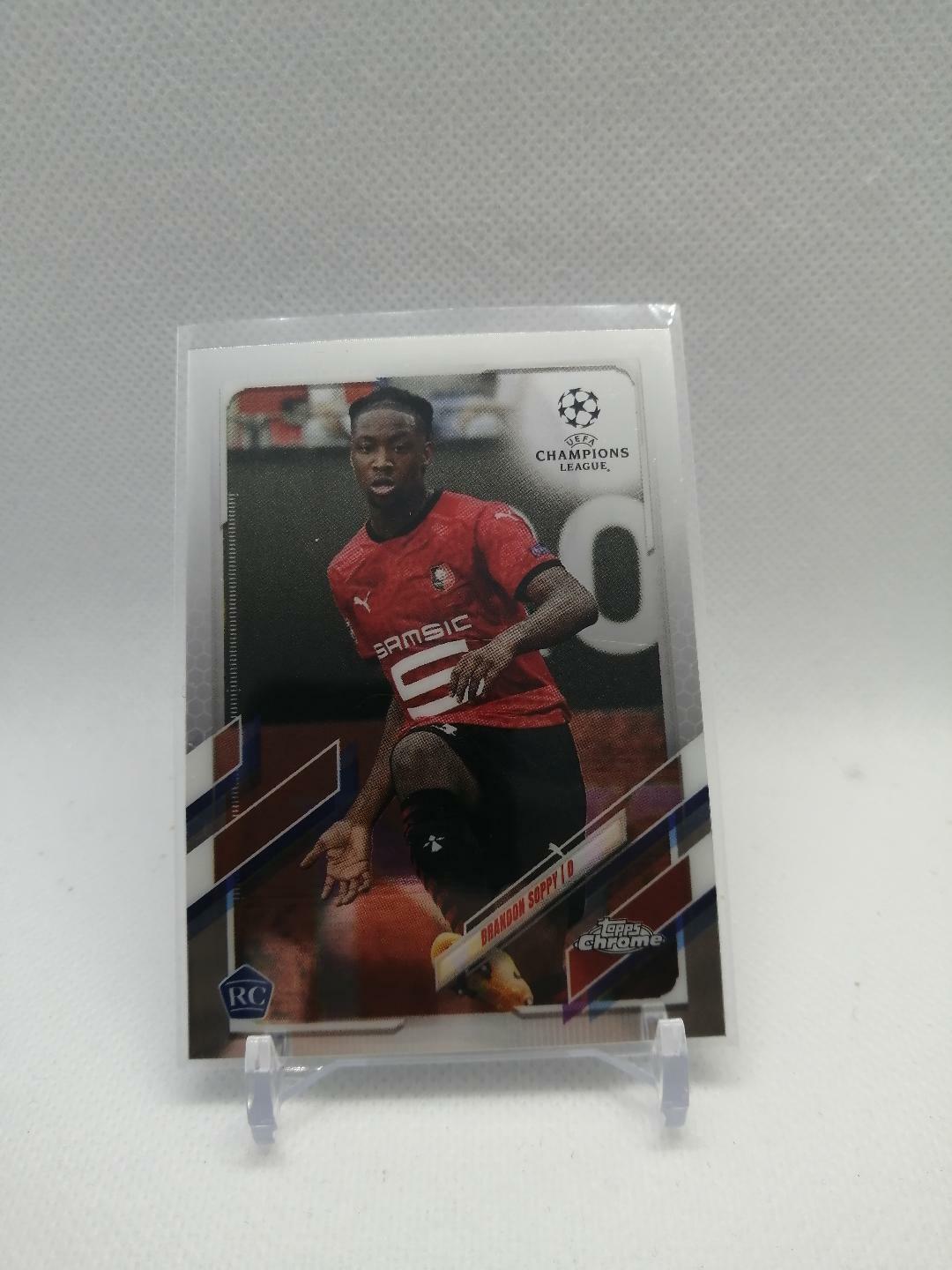 2020-21 Topps Chrome UEFA Champions League Brandon Soppy Rookie Card St Rennais