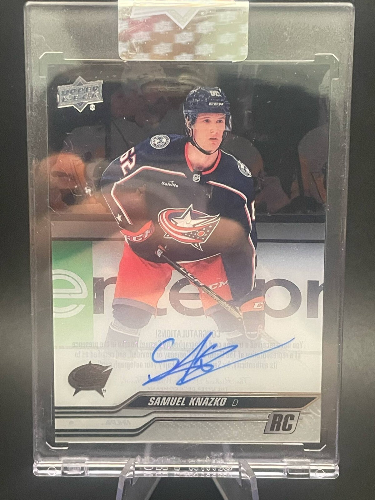 2023-24 Upper Deck Clear Cut Samuel Knazko Rookie RC Auto