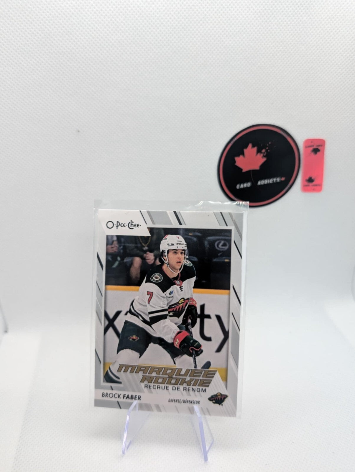 2023-24 O-Pee-Chee Brock Faber Marquee Rookie #580 Minnesota Wild