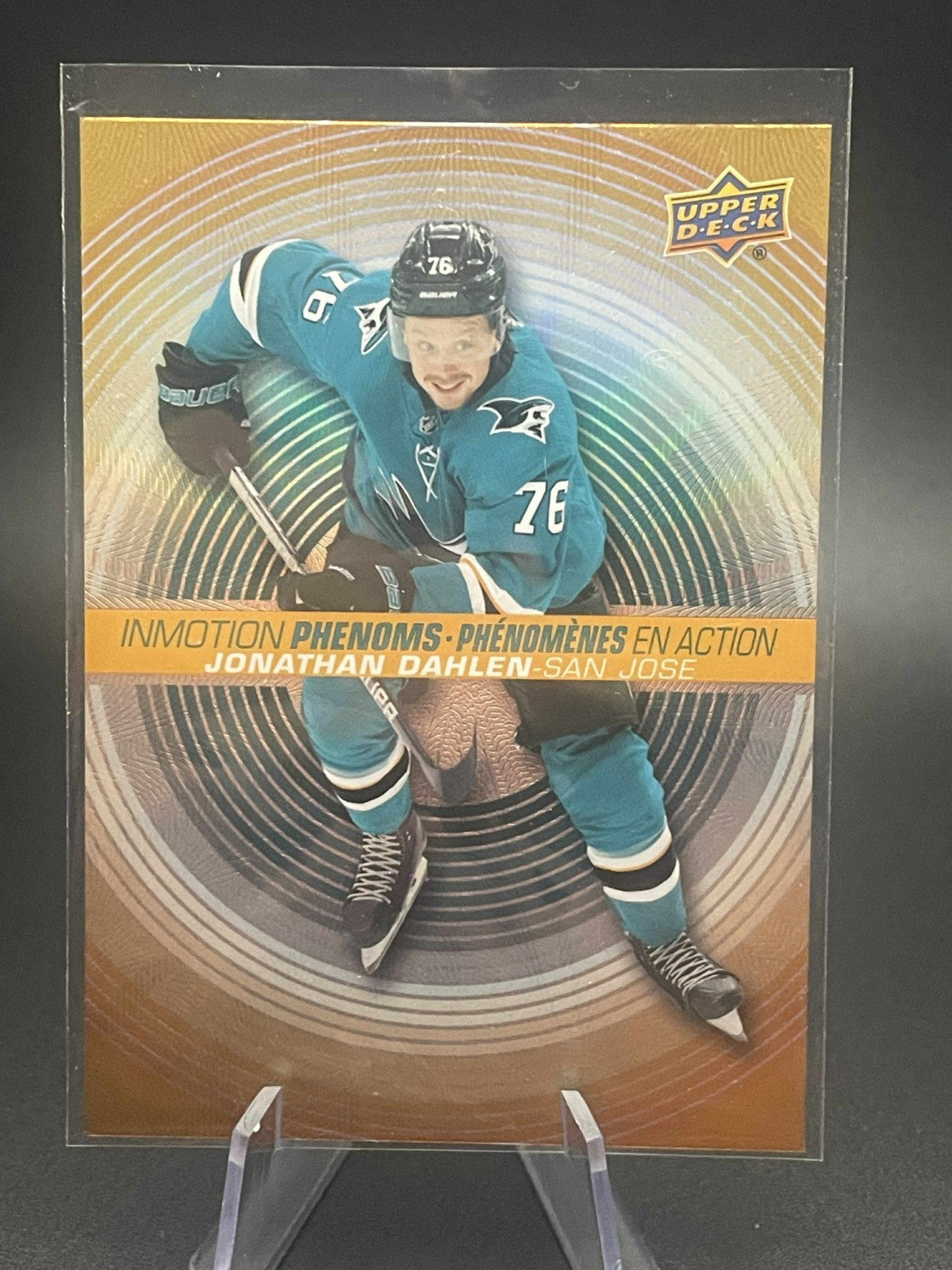 2022/23 UD Tim Hortons Hockey Card InMotion Phenoms PM-15 Jonathan Dahlen PM15