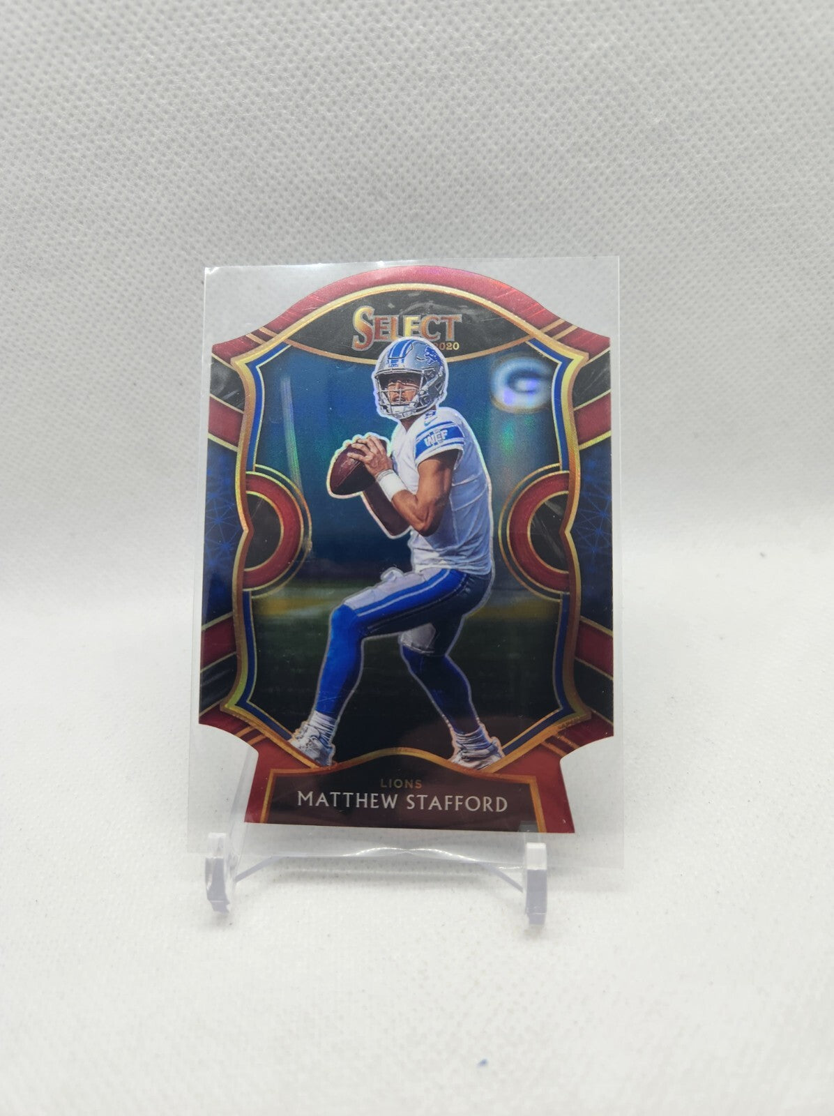 Matthew Stafford 2020 Panini Select Concourse Level Maroon Prizm Die-Cut #11