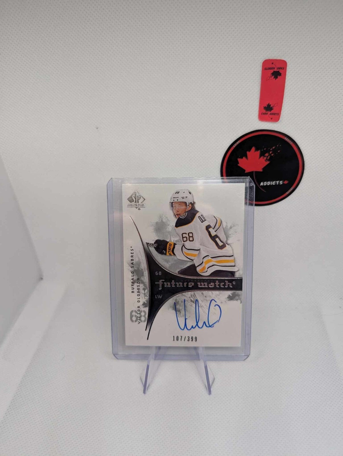 2018 UD SP AUTHENTIC #RFWA-VO VICTOR OLOFSSON RETRO FUTURE WATCH AUTO /399