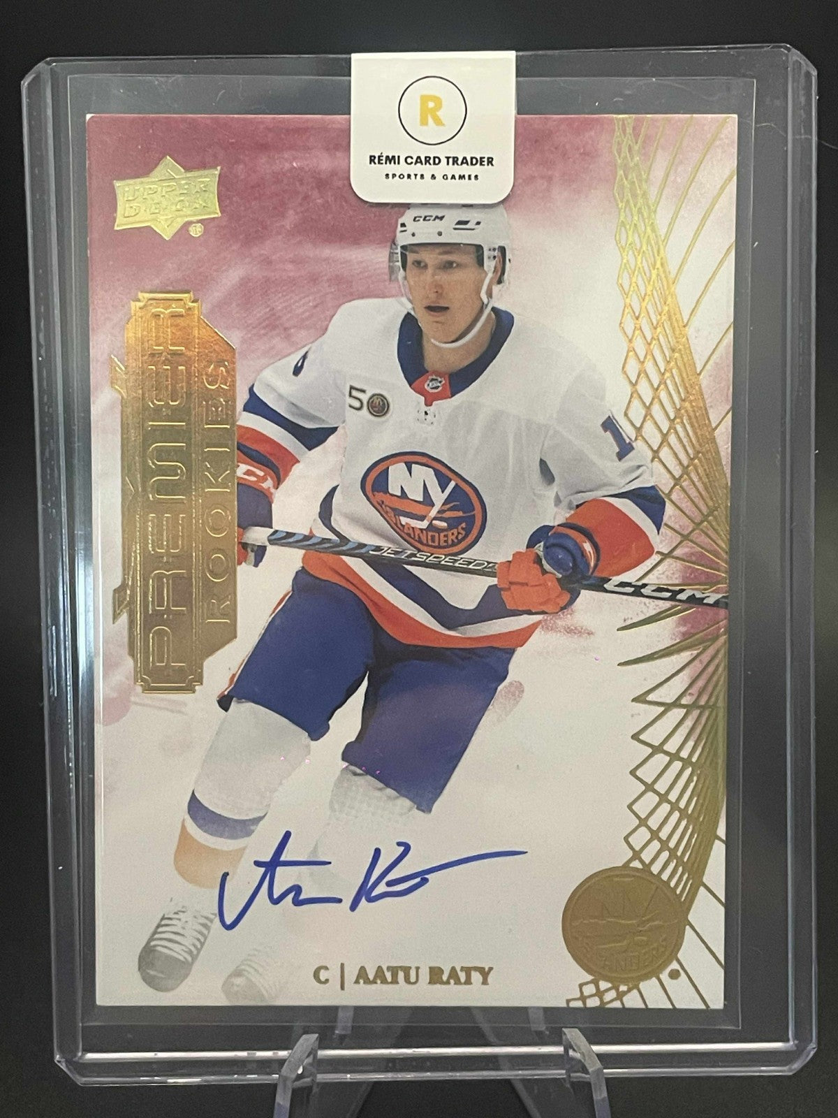2022/23 UPPER DECK PREMIER AATU RATY PREMIER ROOKIES AUTO RC #136