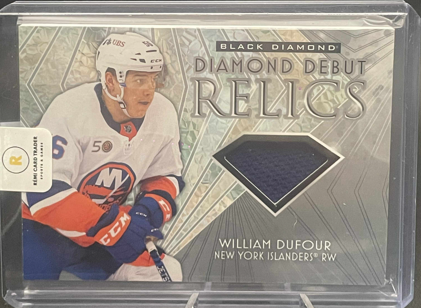2023-24 Upper Deck Black Diamond Debut Relics William Dufour #DD-WD Rookie RC