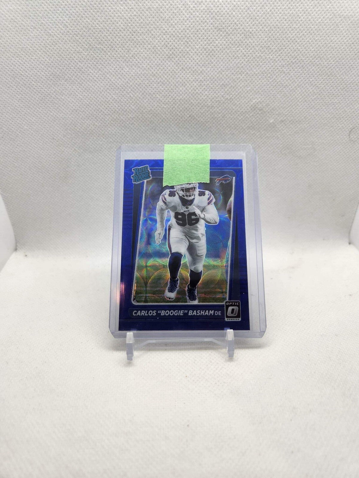 2021 Donruss Optic Rated Rookie Carlos Basham Jr Boogie RC #277 Blue Scope Prizm